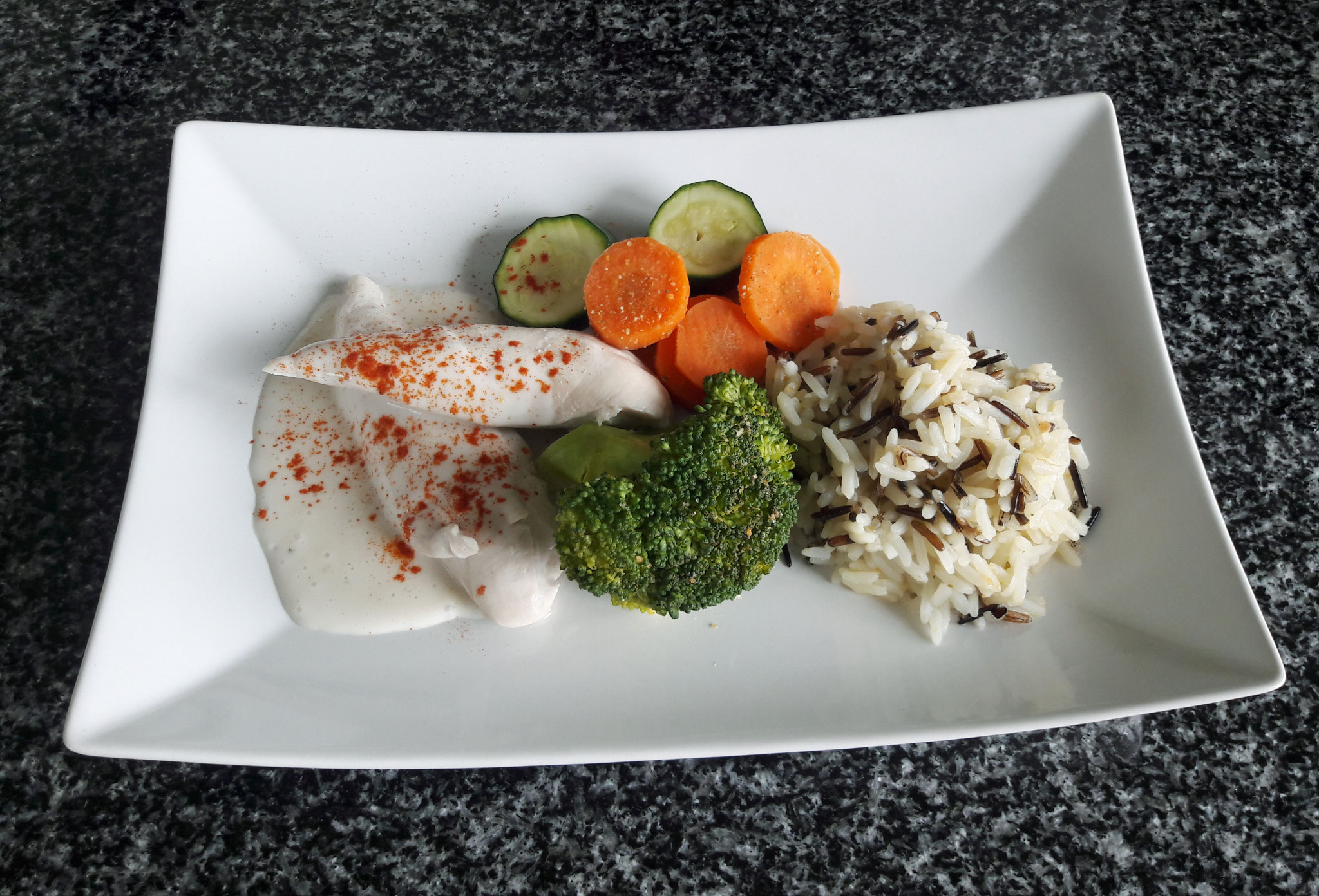 Gesundes, schnelles, leckeres Menü