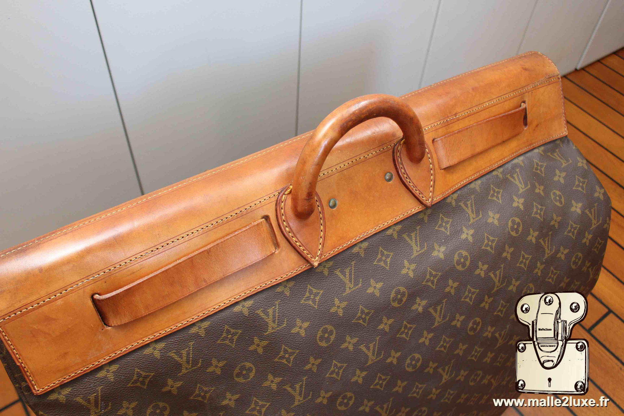 Sac steamer bag Louis Vuitton vintage collection 1975 Malle2luxe