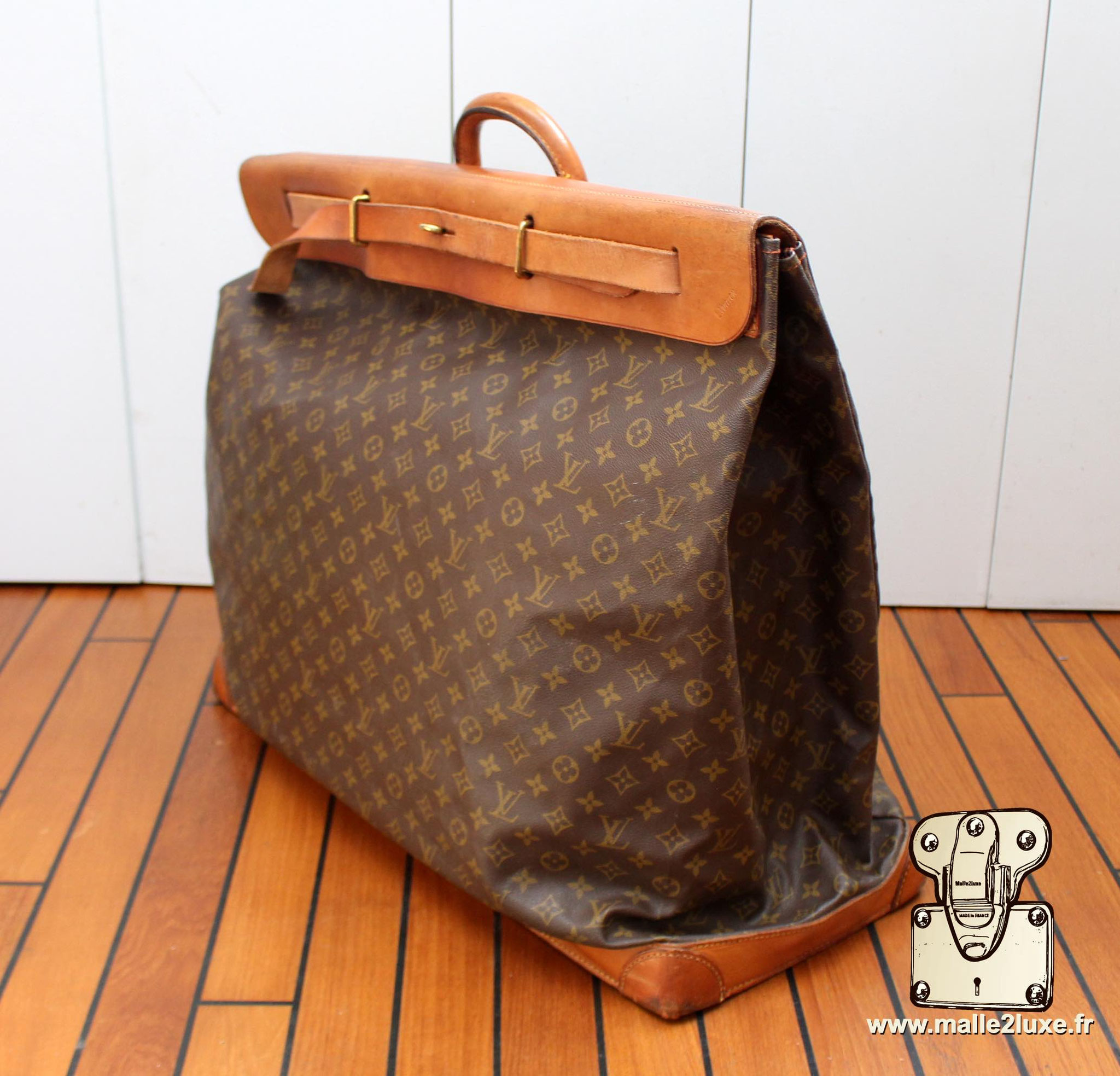 Sac steamer bag Louis Vuitton vintage collection 1975 Malle2luxe