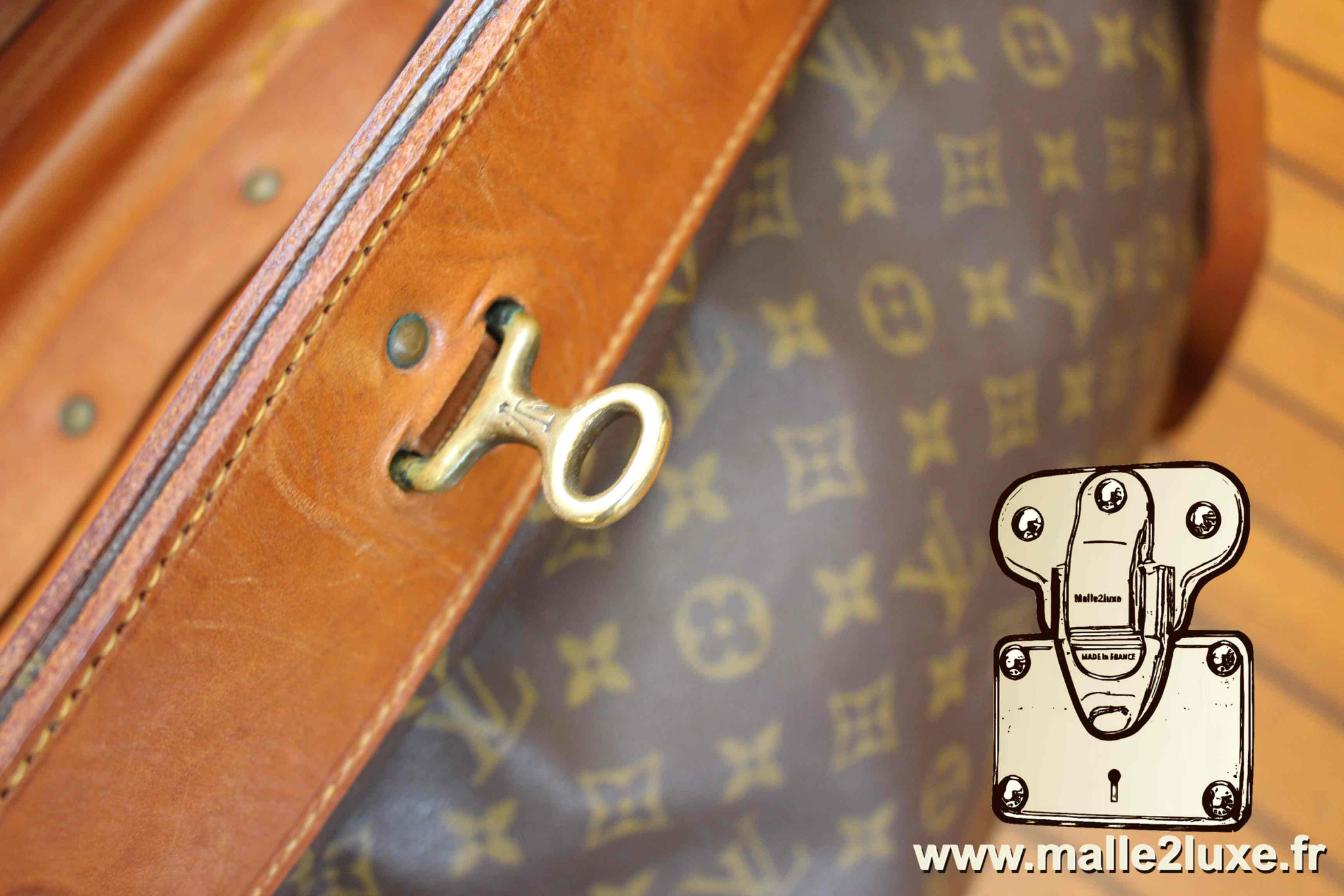 Sac steamer bag Louis Vuitton vintage collection 1975 Malle2luxe