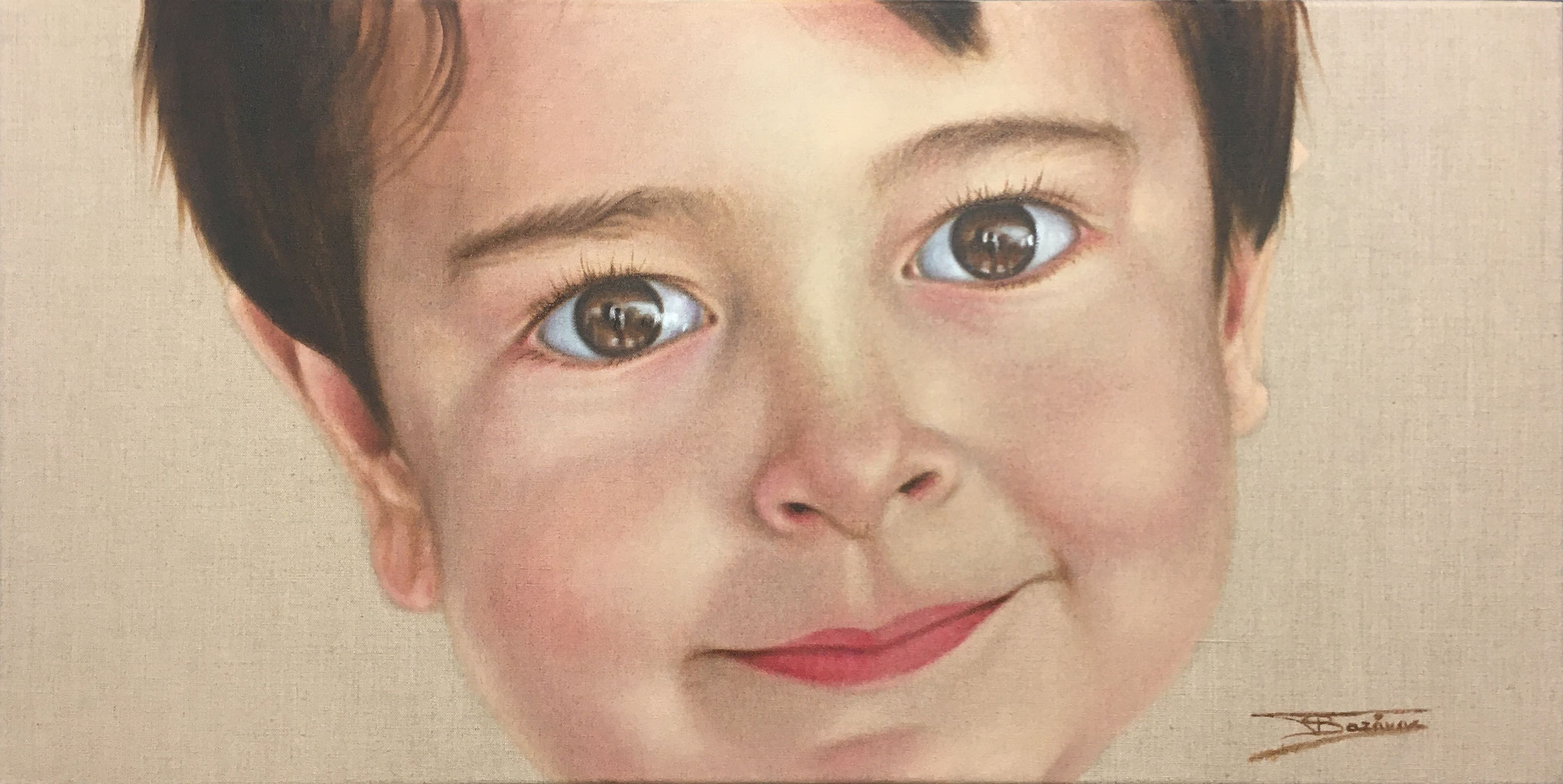 "Minos A" (80x40)cm, Oil on linen canvas, 2025 - Private collection
