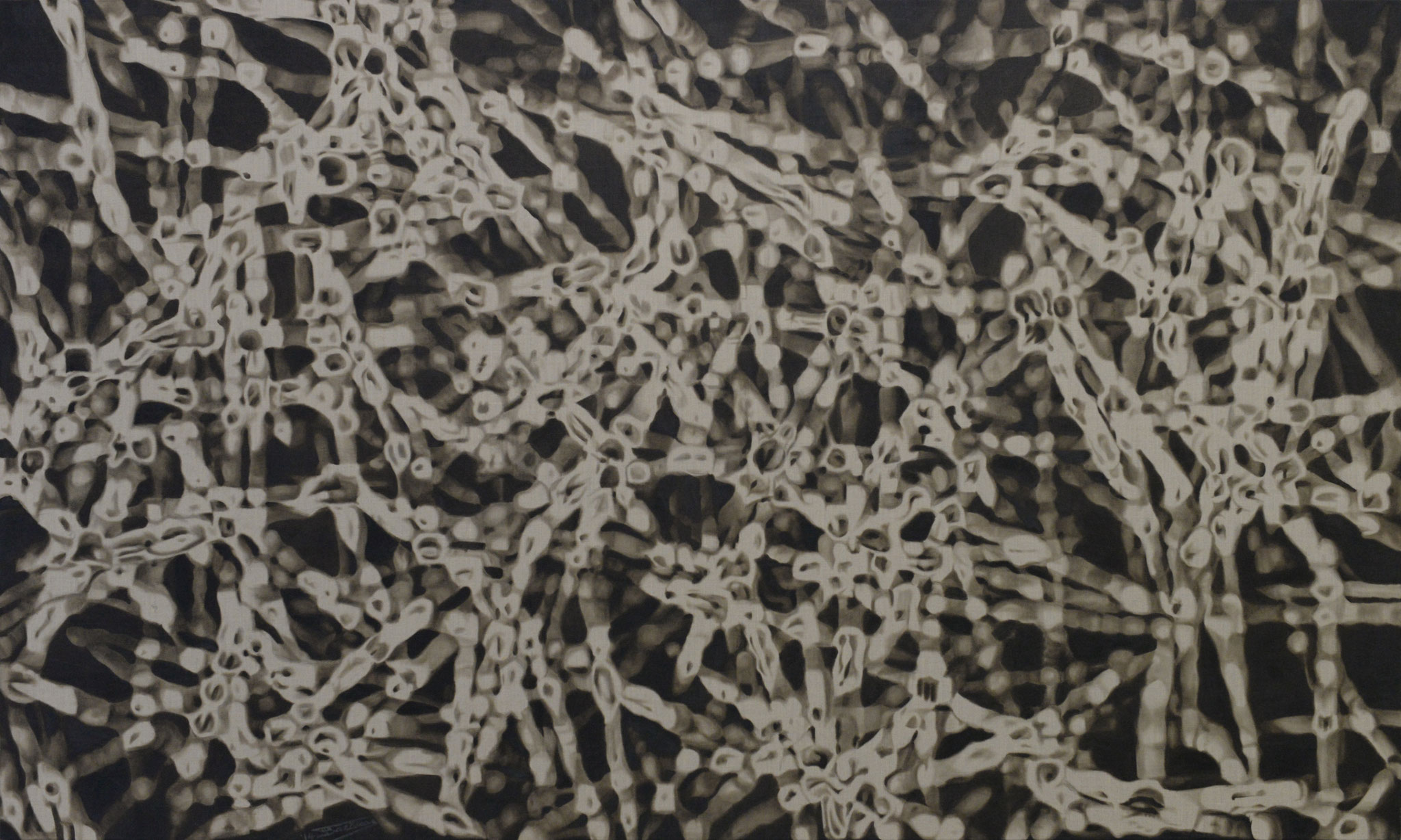 "Cosmopolitan" (162x97)cm, Huile sur lin brut, 2014