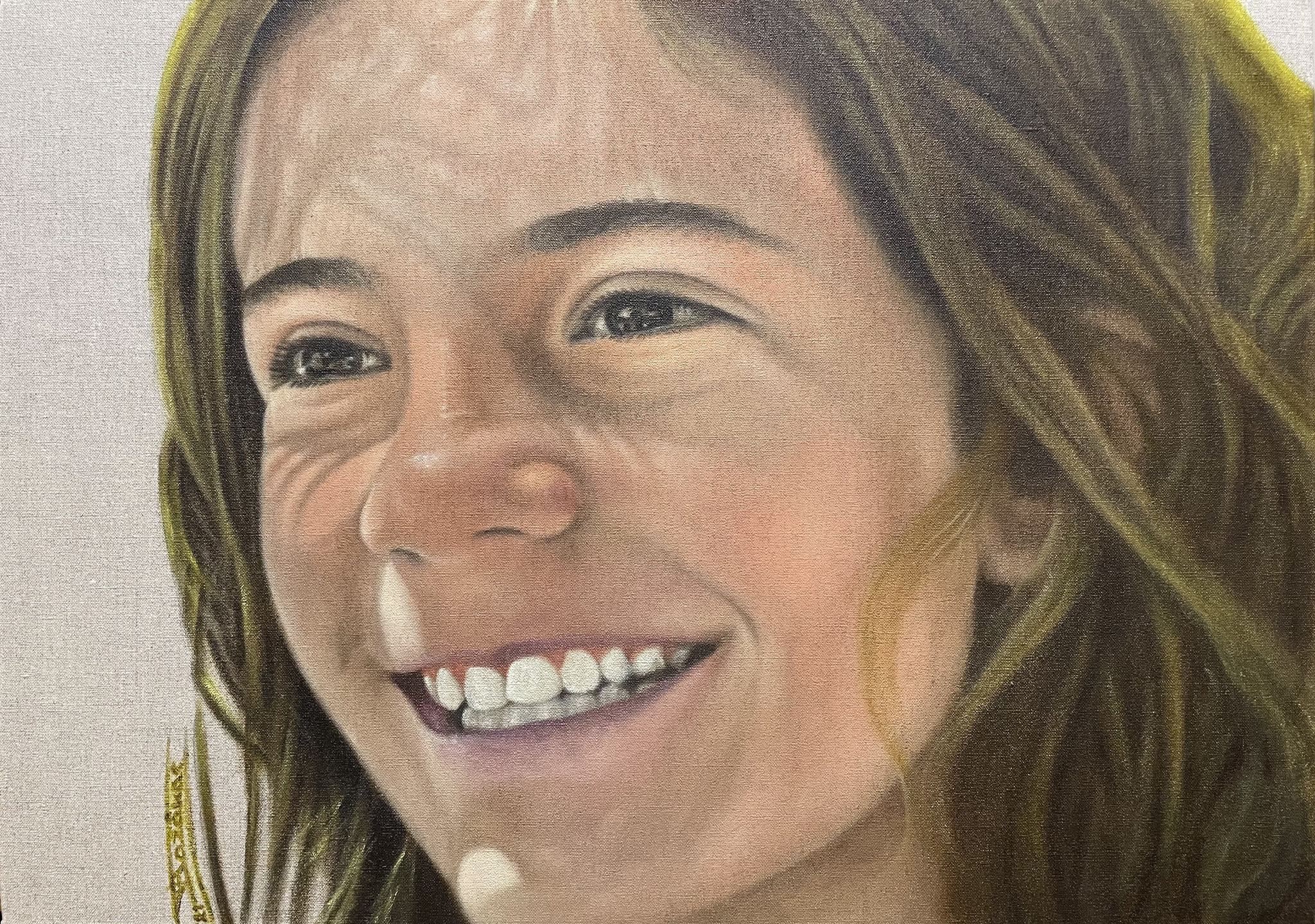 "Elli" (65x46)cm, Oil on linen canvas, 2021 - Private collection