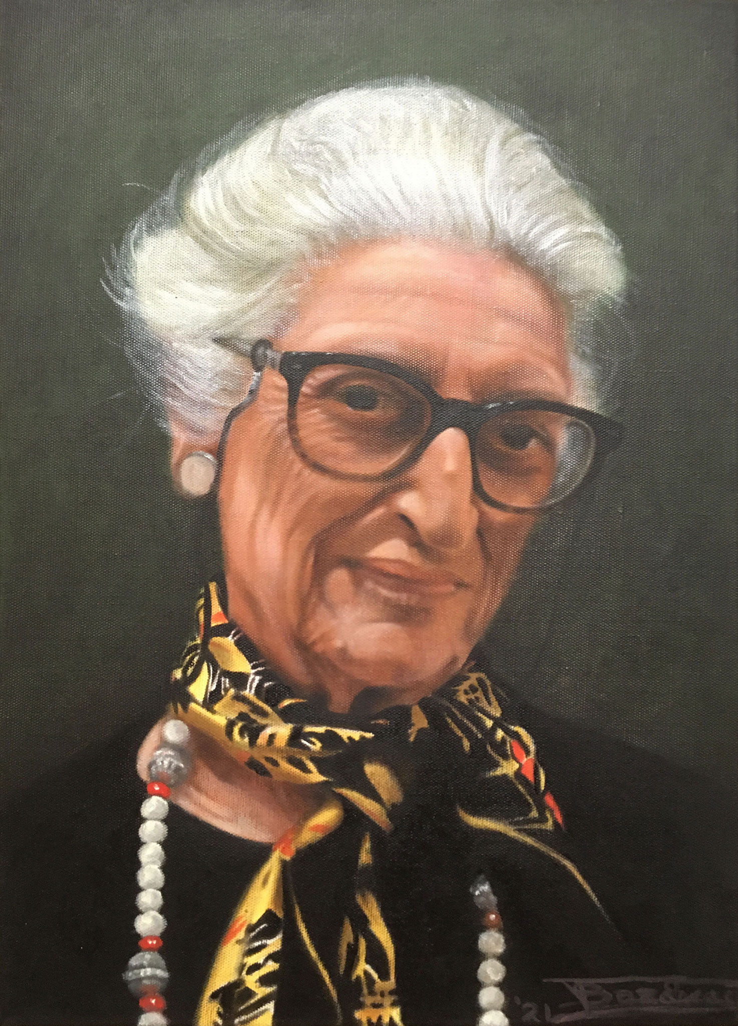 "Elli S.B." (36x50)cm, Oil on linen canvas, 2021 - Private collection