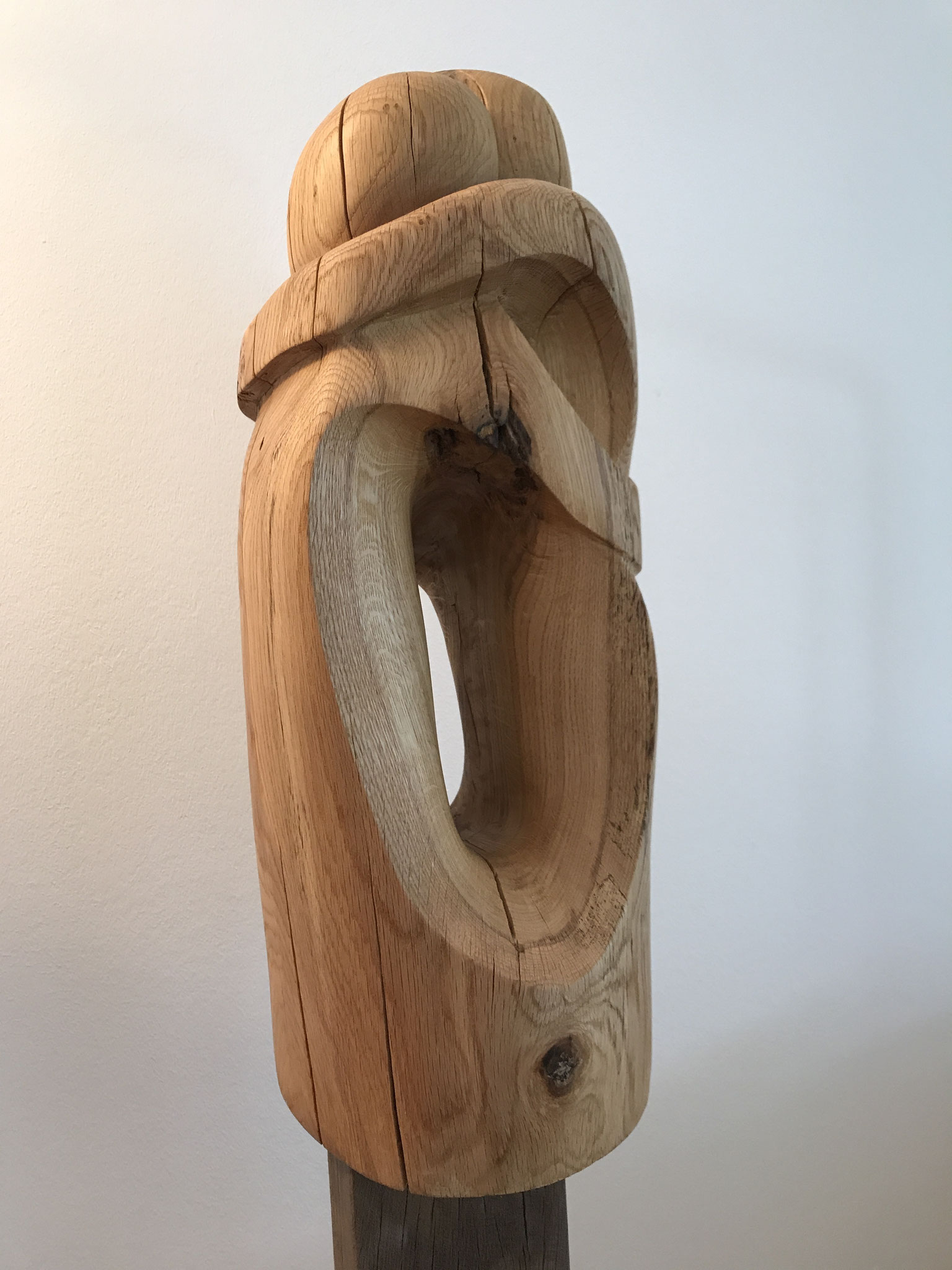 Umarmende Skulptur Aus Eiche Skulptur Holz Holz Skulptur