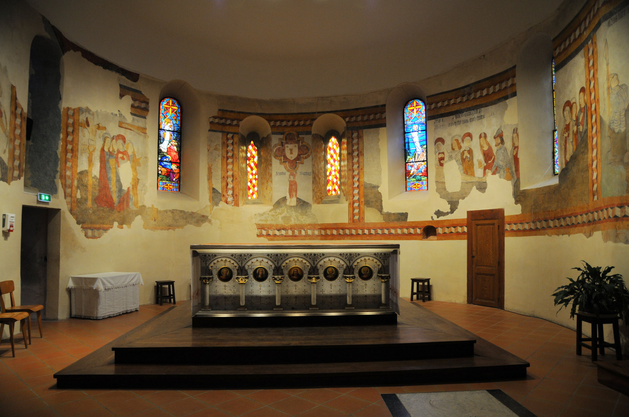 Allemans-du-Dropt : l'église Saint Eutrope et ses fresques fin 15è, début 16è siècles