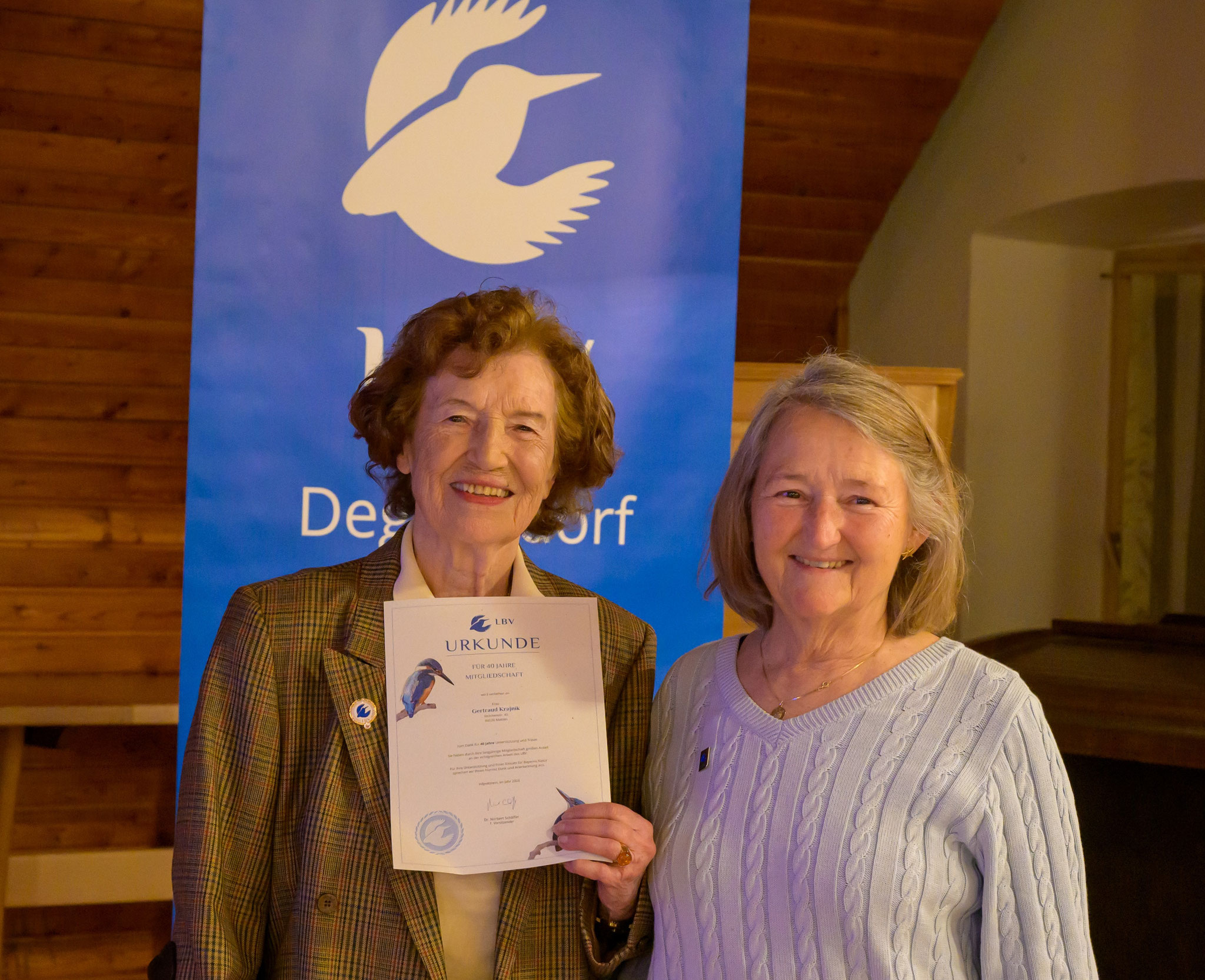 Gertraud Krajnik für 40 Jahre 