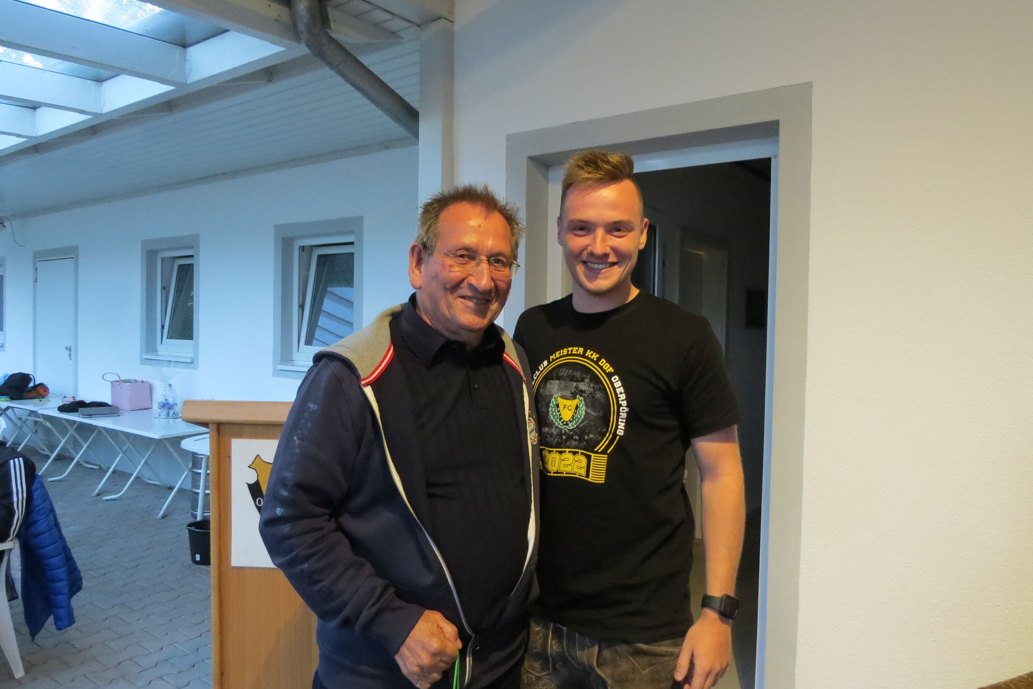 Dank an den Torwarttrainer Sepp Rehm