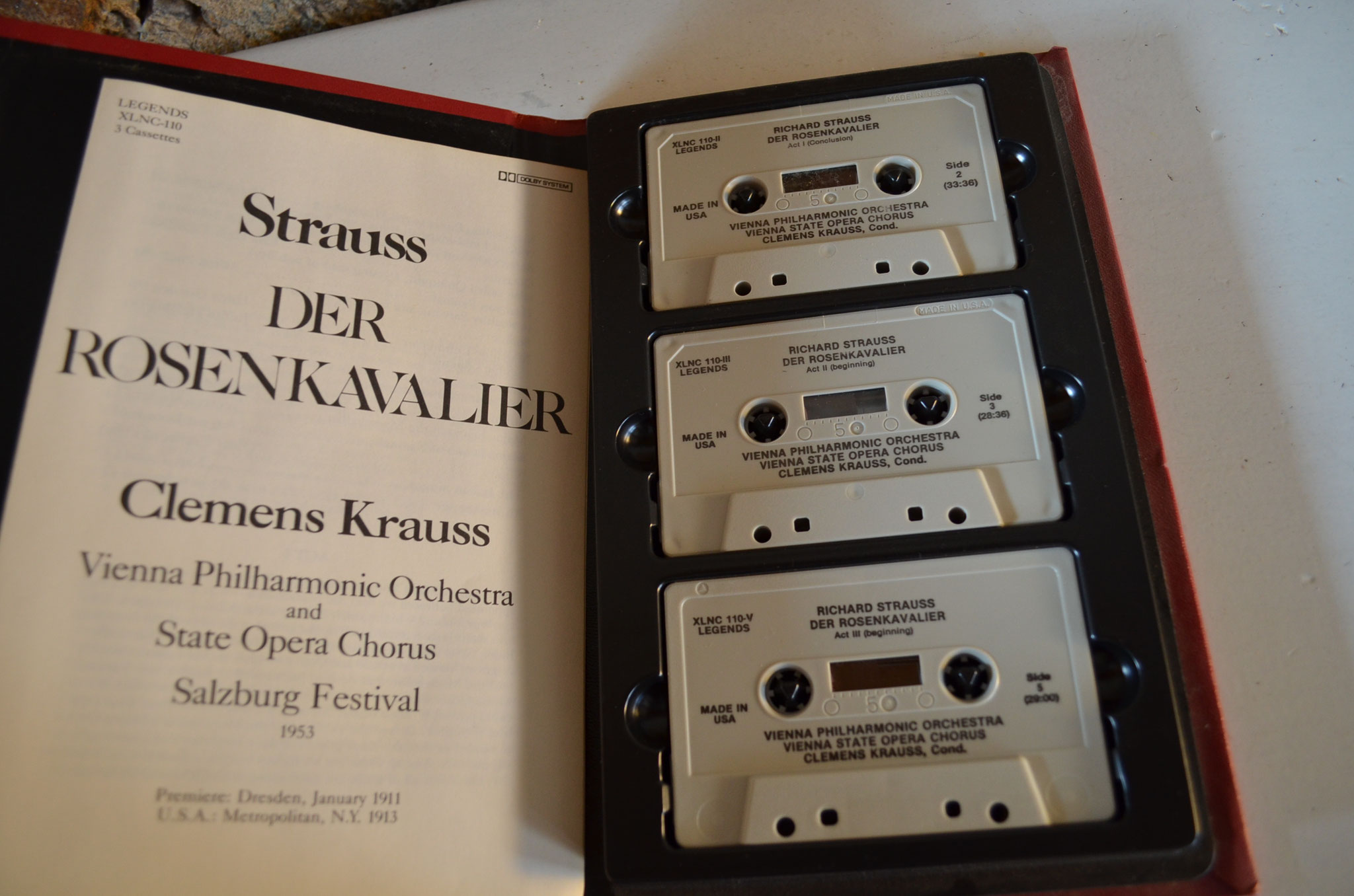 3 Musikkassetten in der Box. Der Rosenkavalier, Straus, Vienna Philharmonic Orchestra. 1983. Sehr guter Zustand. Preis: 5,00 €