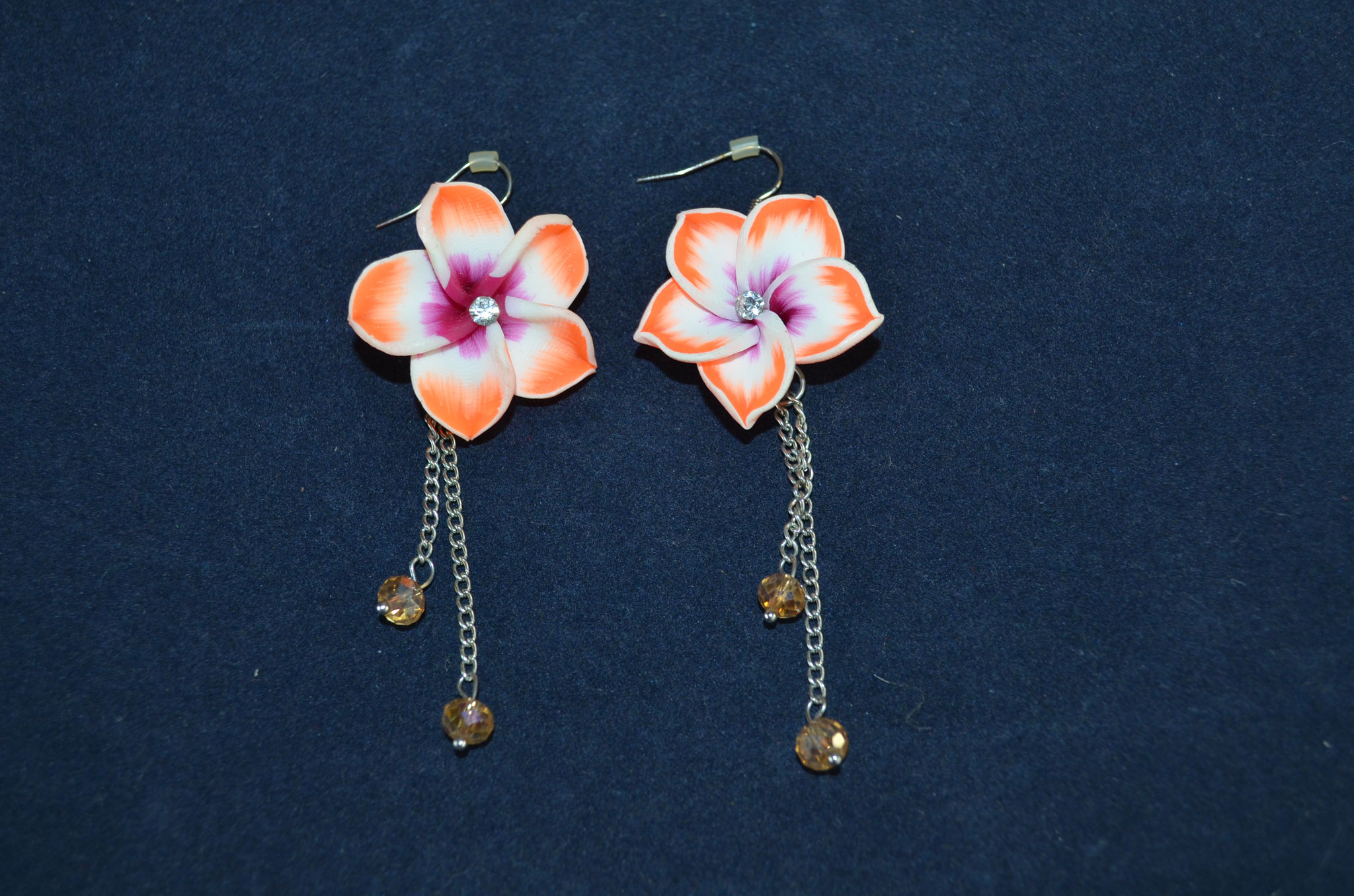 XXL Blüten Ohrringe, Modeschmuck, Preis: 2,50 €