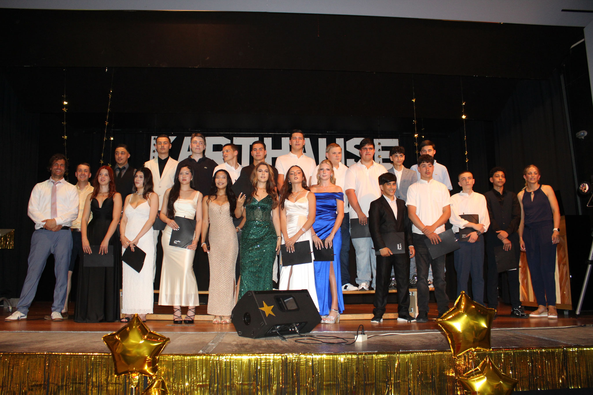 Gruppenfoto 9a mit Hr. Will und Hr. Castellucci