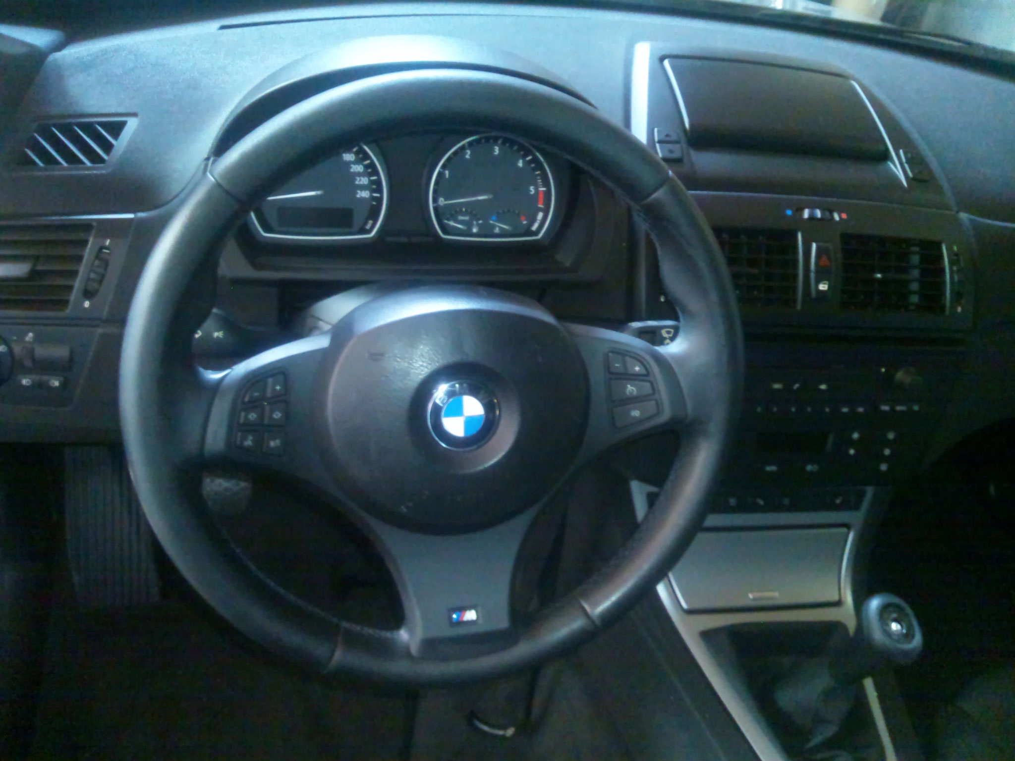 BMW Leder Lenkrad Vorher