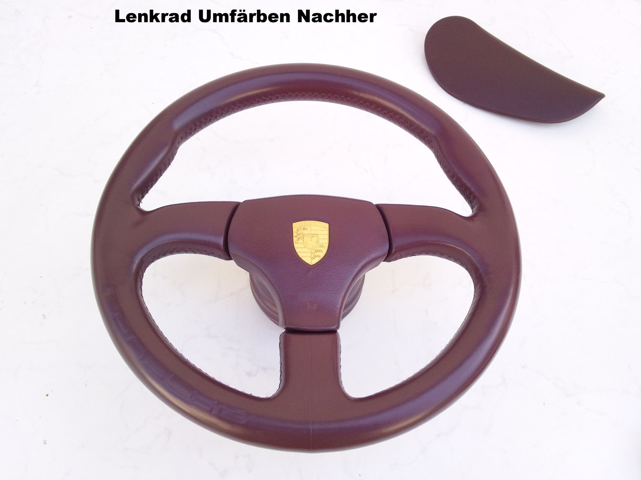 Lenkrad Nachher - Lenkrad Einfärbung