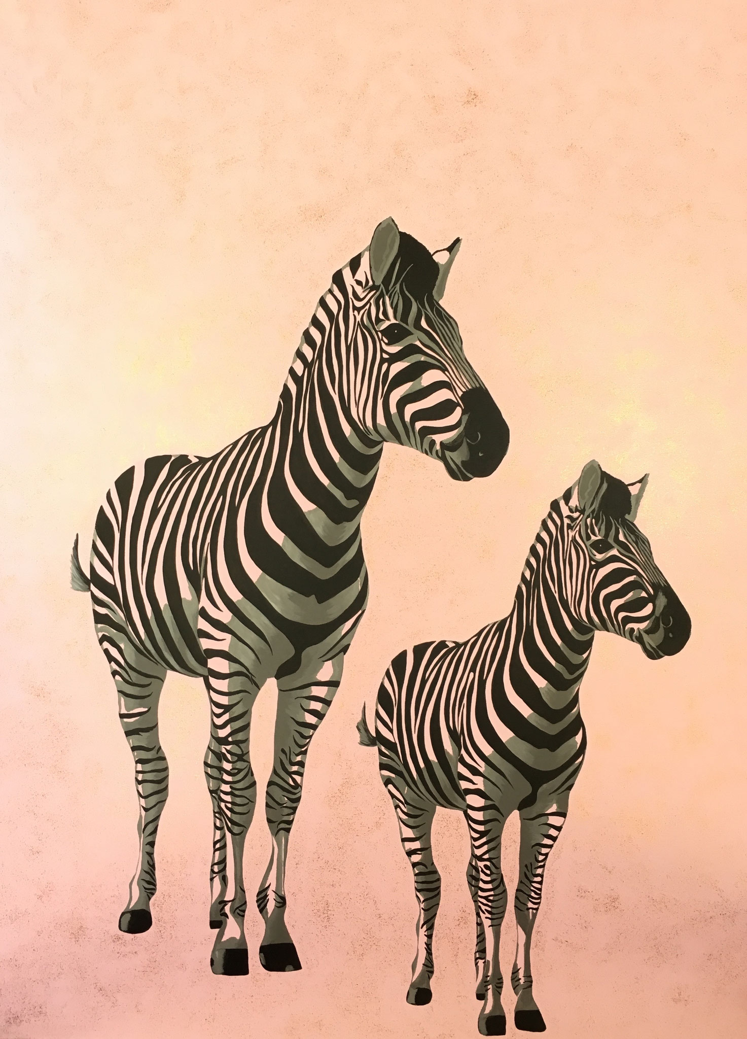 zebre, 2011, acrilico, 90x120