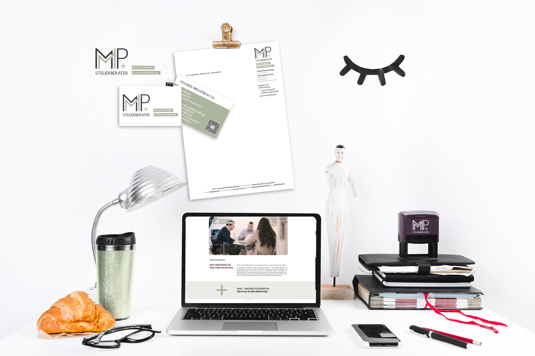 MMP Steuerberater - CI/Logo Entwicklung - Ausstattung - Webseite