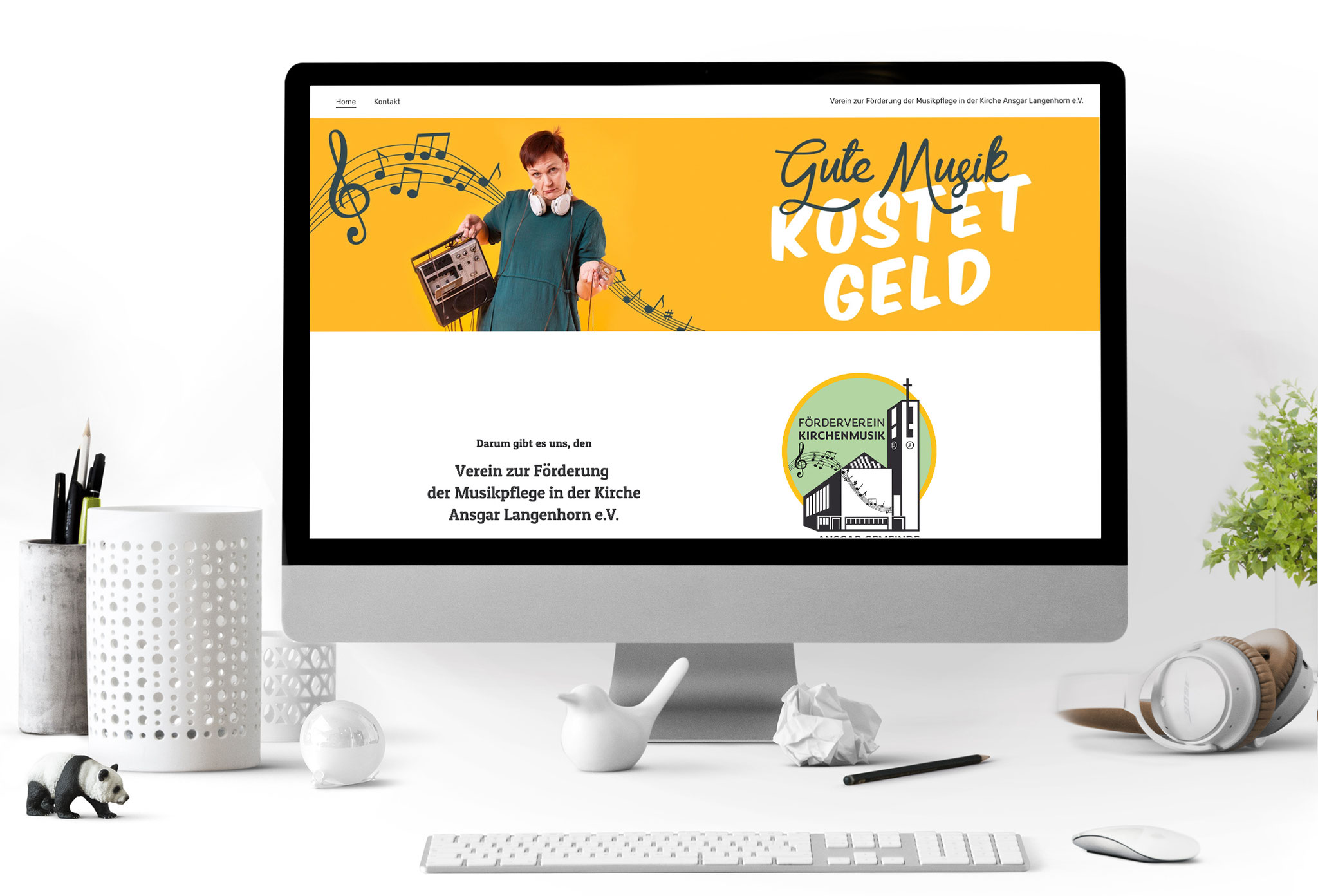 Musikförderverein St. Ansgar Langenhorn - CI/Logo Entwicklung - Webseite - Flyer - Rollup