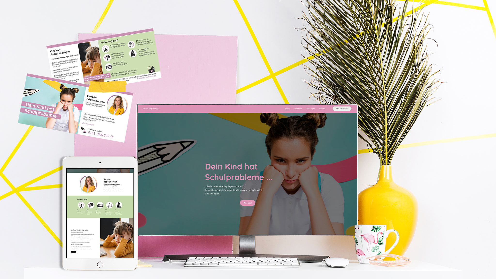 Simone Bögershausen - Webseite - Flyer
