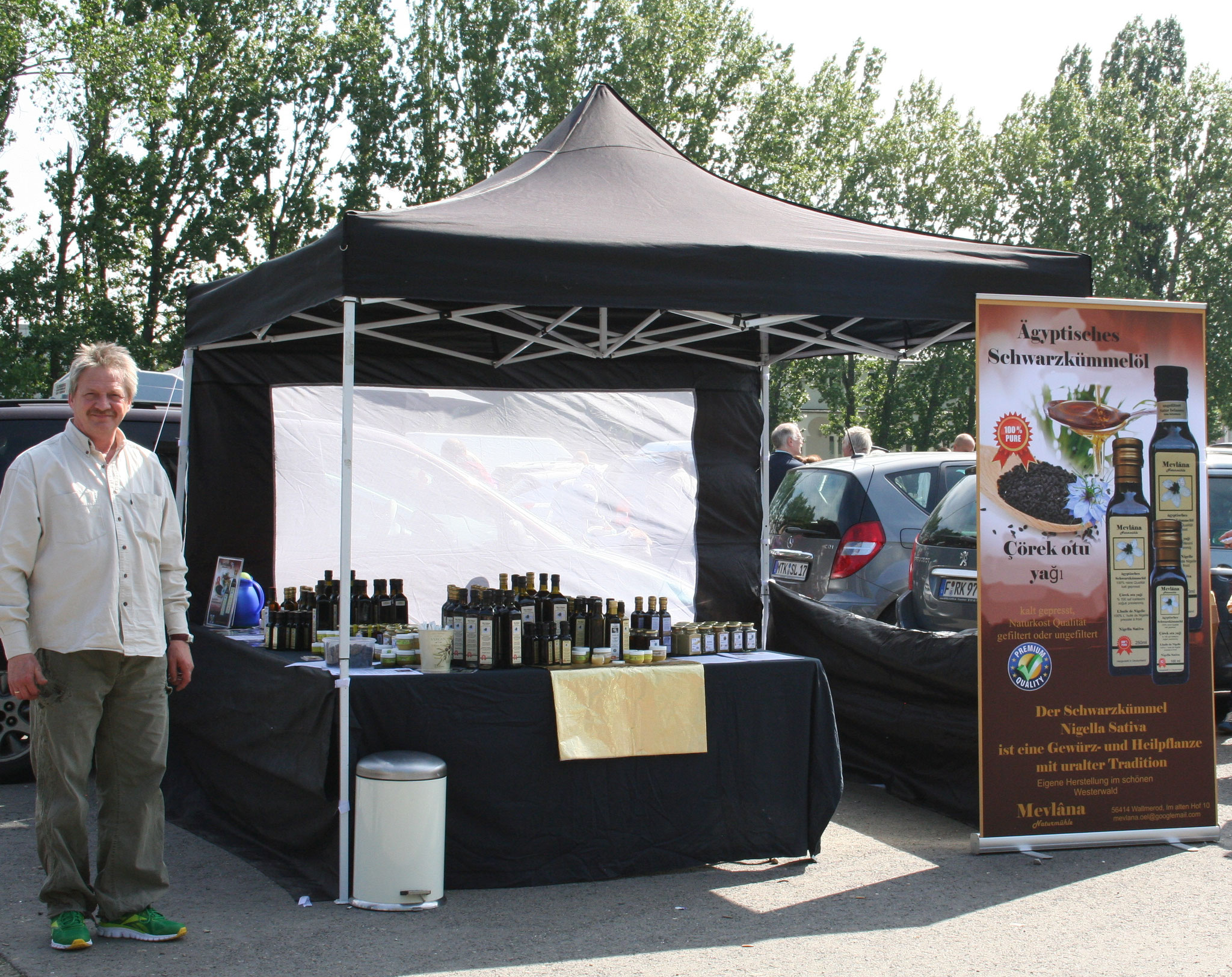 Präsentation, Marktstand Mevlâna Naturmühle