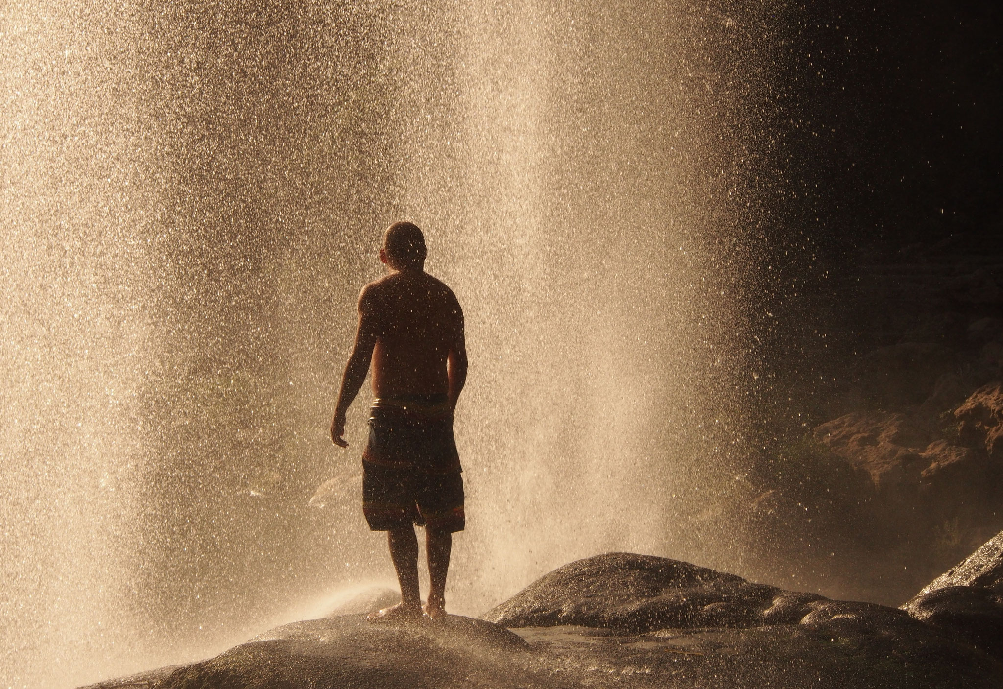 Refreshing at the waterfalls