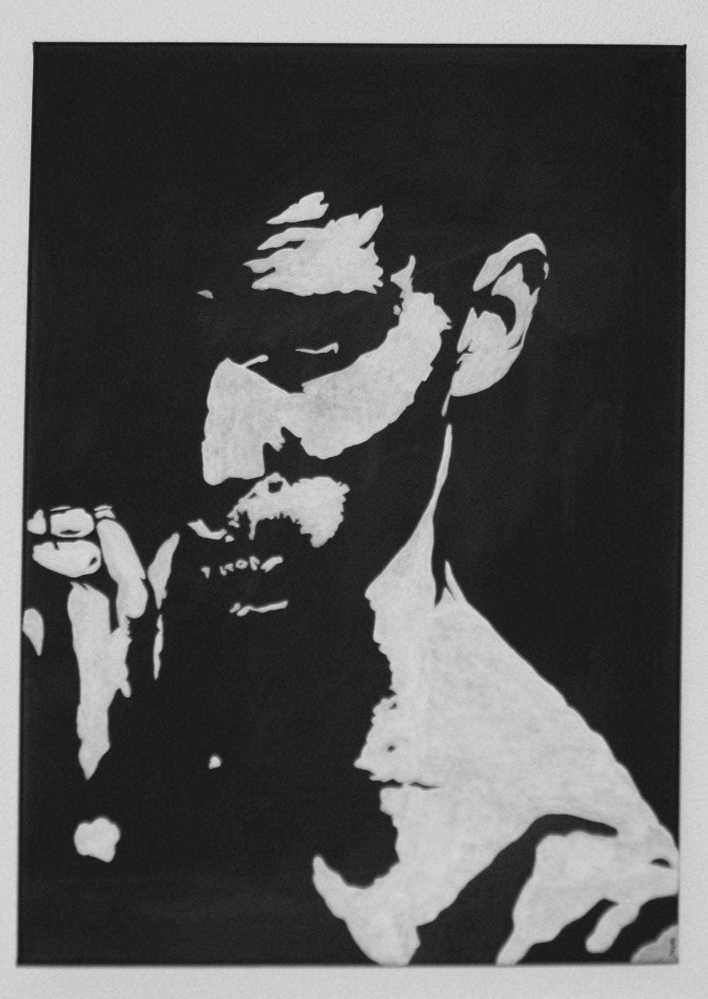 PORTRAIT OF MEN NO 4  Acrylpainting on canvas, ca. 50 x 70 cm
