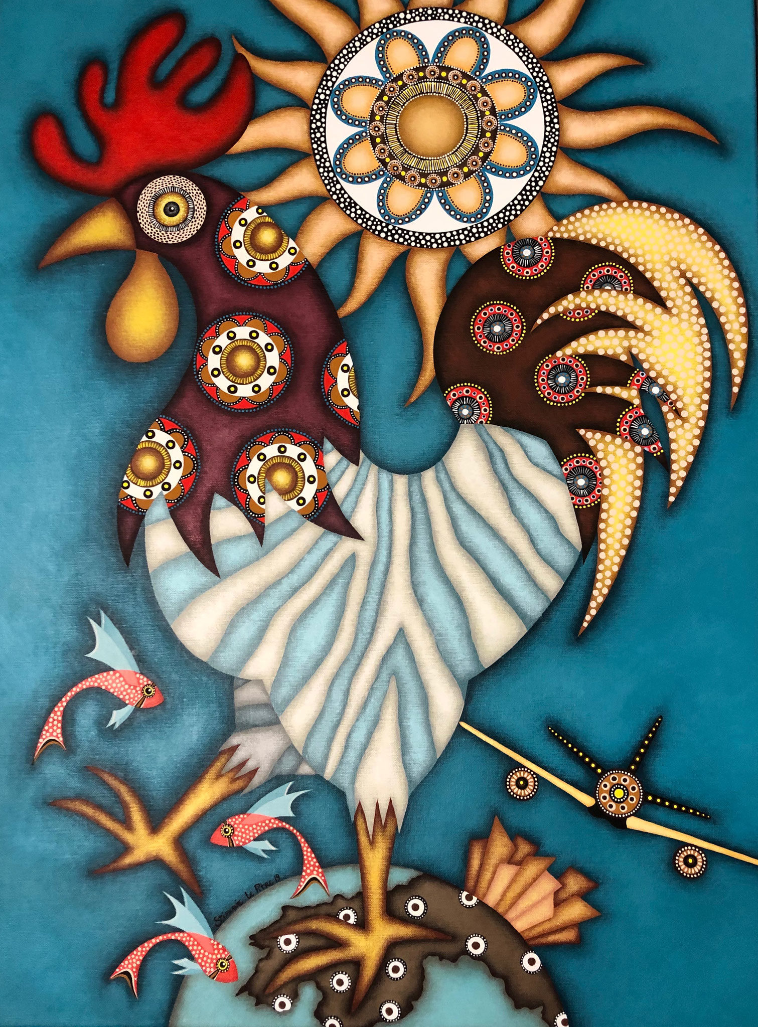 Le Coq Soleil (60 x 80)