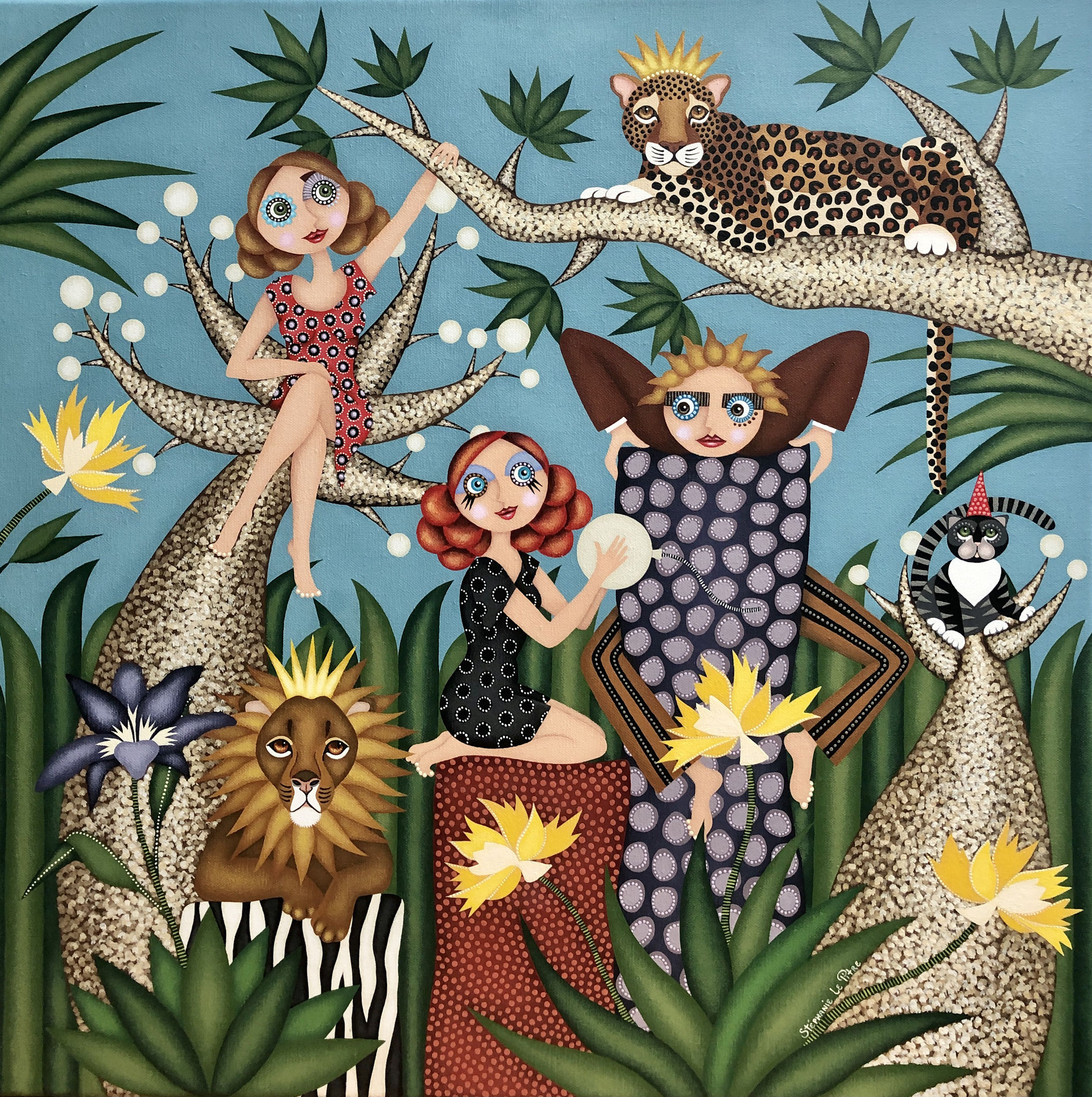 Les Rois de la Jungle (60 x 60)