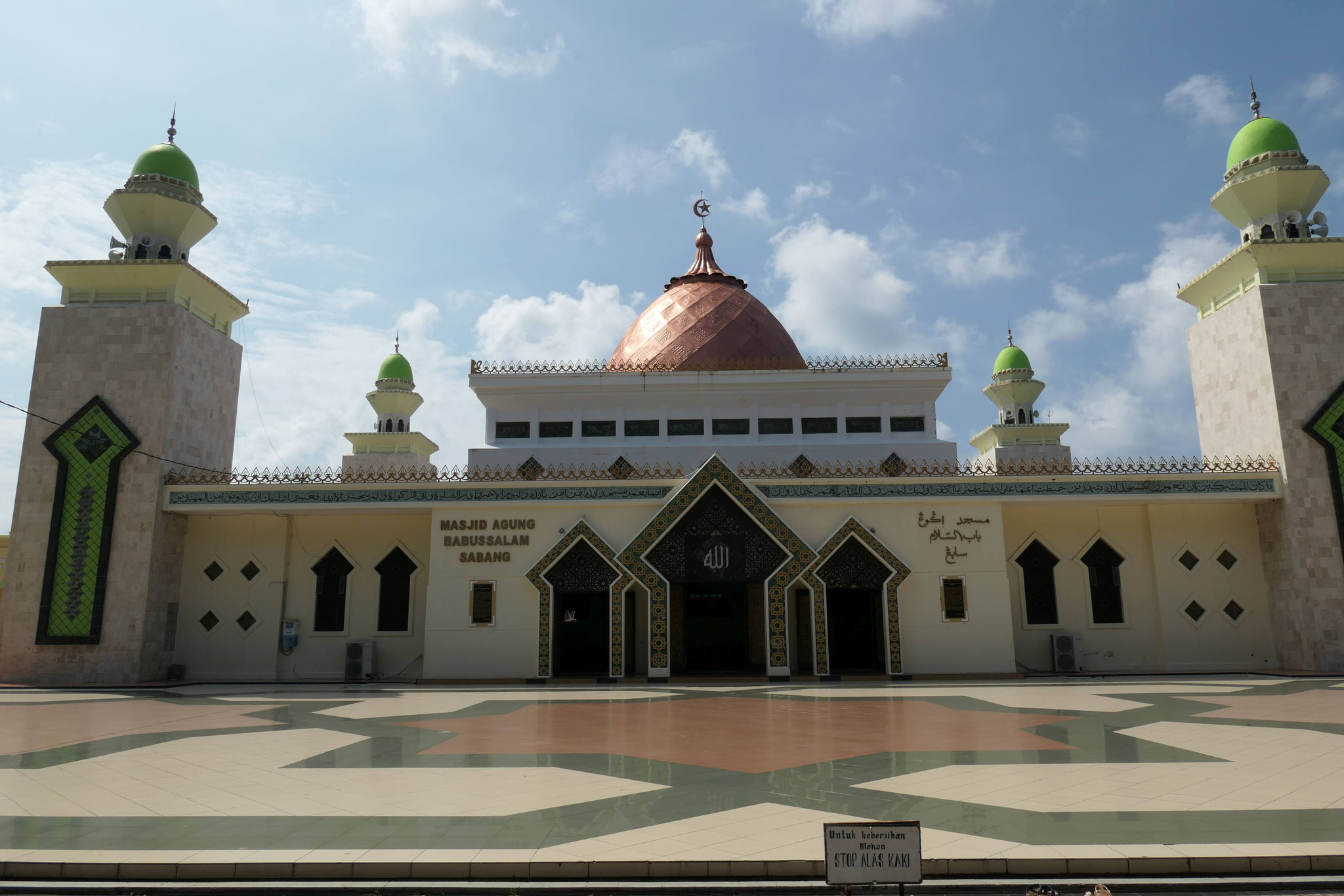 Die große Moschee in der großen Stadt Sabang