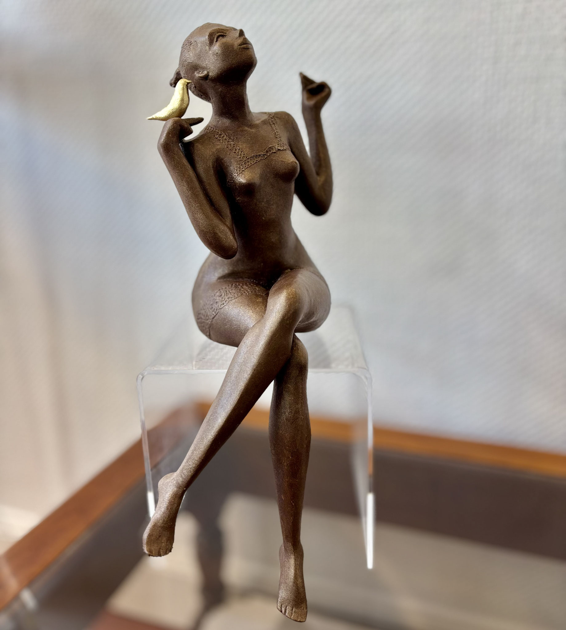 Twitt Twitt - 2/8 - Sculpture en résine - Disponible à la Galerie