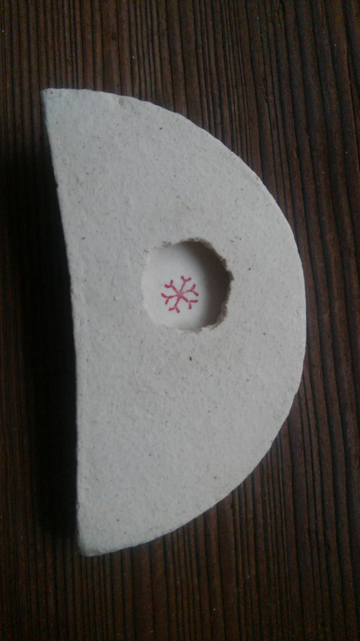 月窓（雪結晶印）8.0×4.0cm