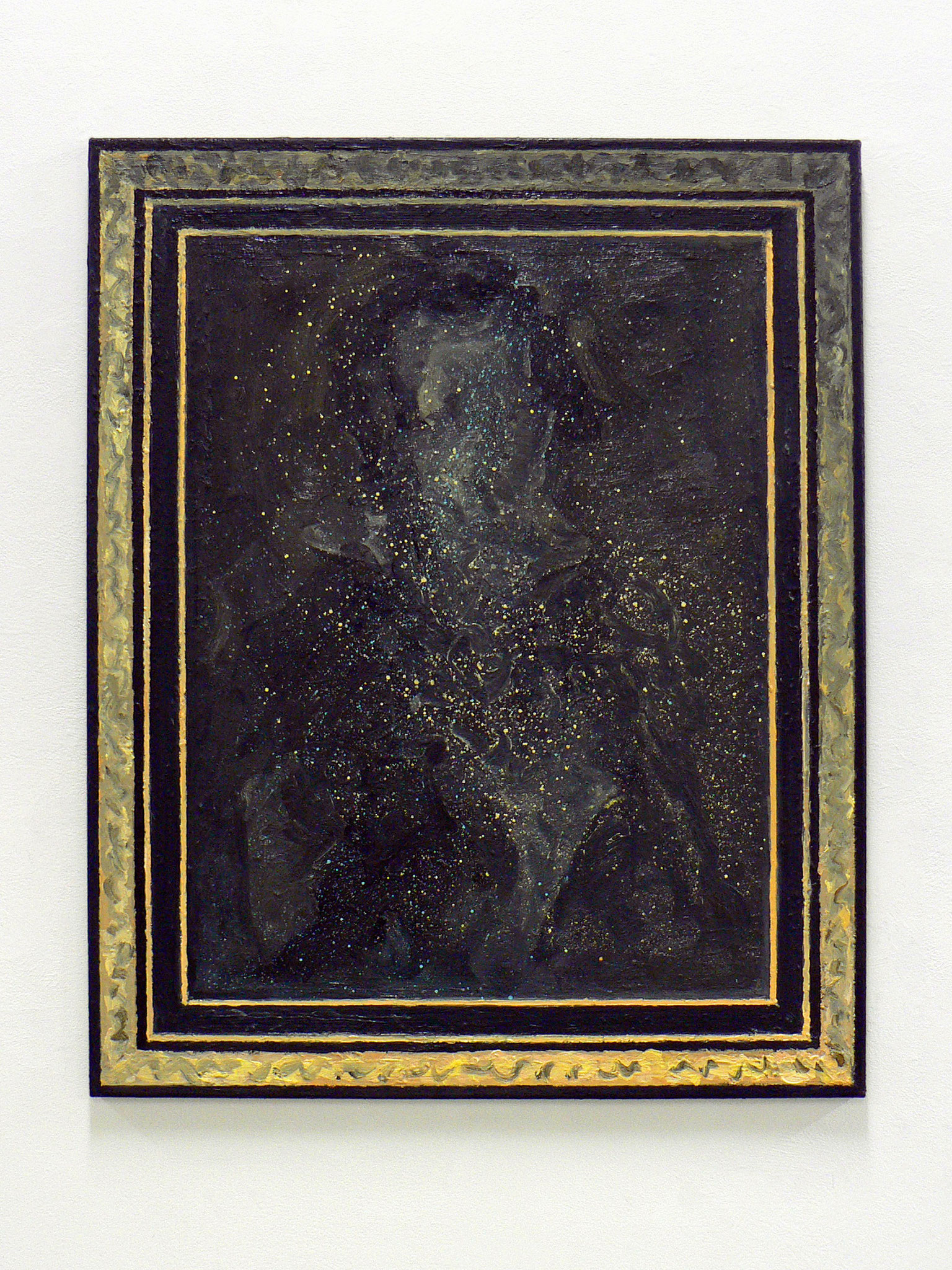 BERND IKEMANN «goldstaub2», 2014,Öl/Leinwand, 100 x 80 cm