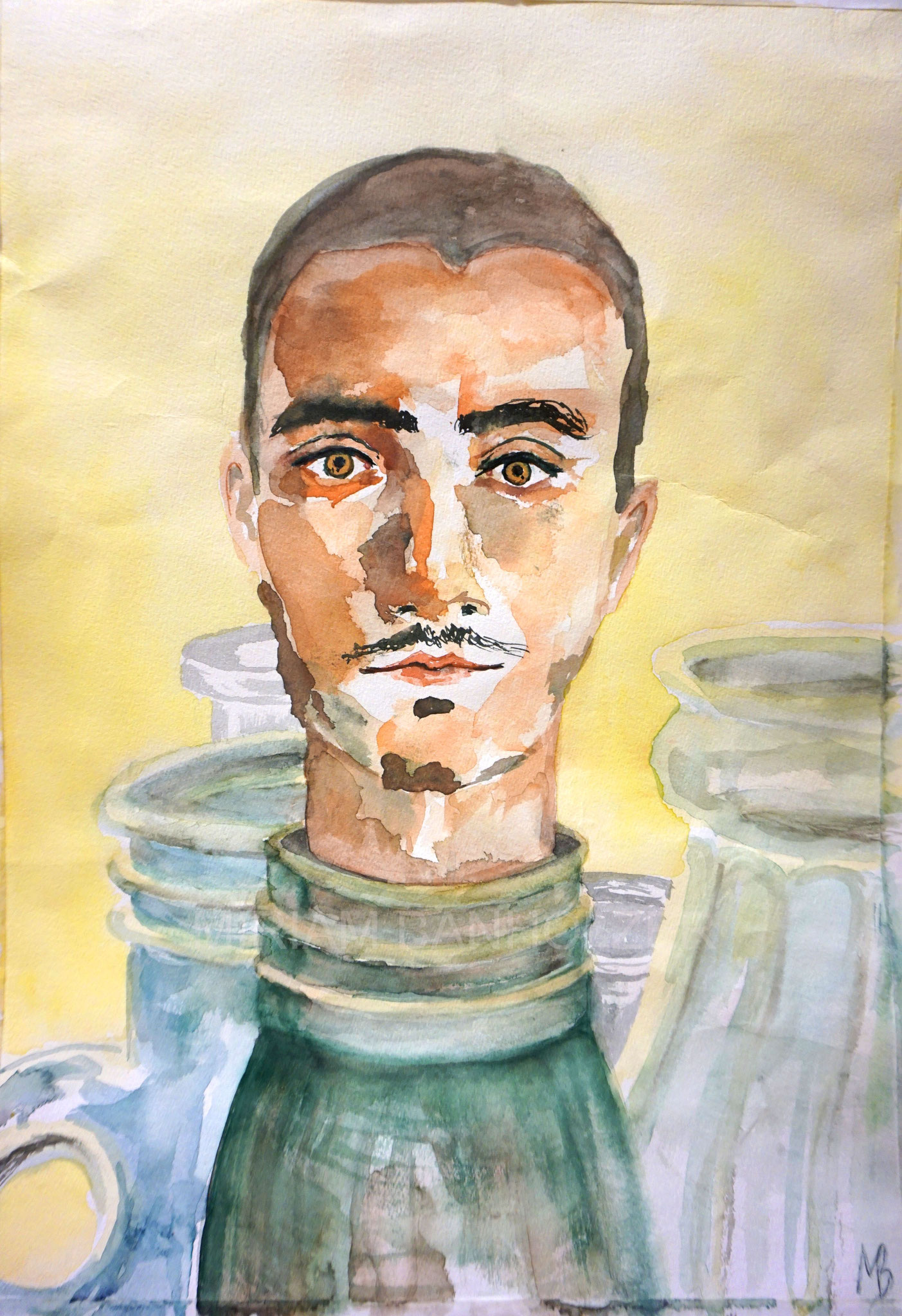 Jonathan, aquarelle sur papier (40x 30 cm)  2022    