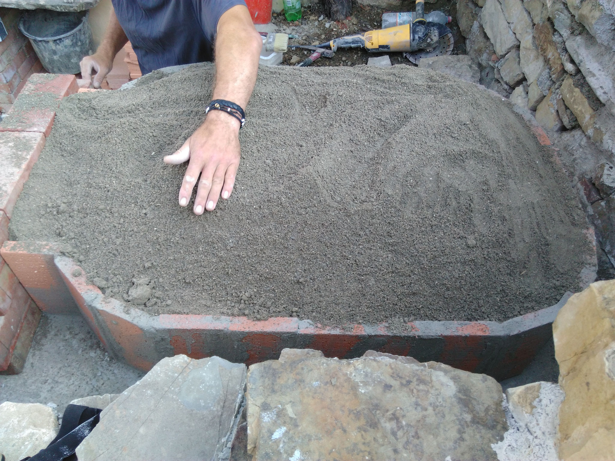 Die Bauform entsteht aus Sand