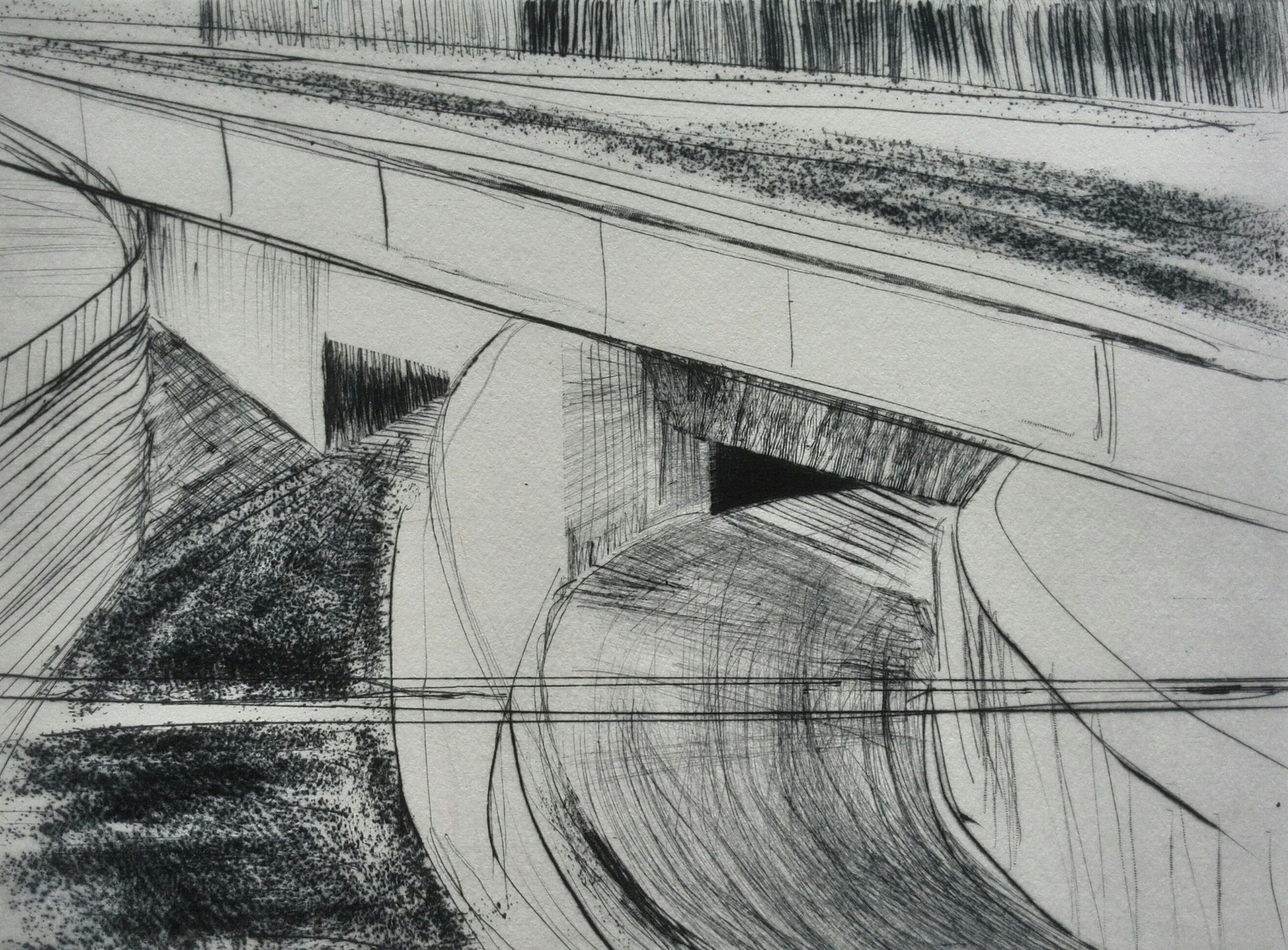 Paradies IV, 2015, Kaltnadelradierung, 15x21cm