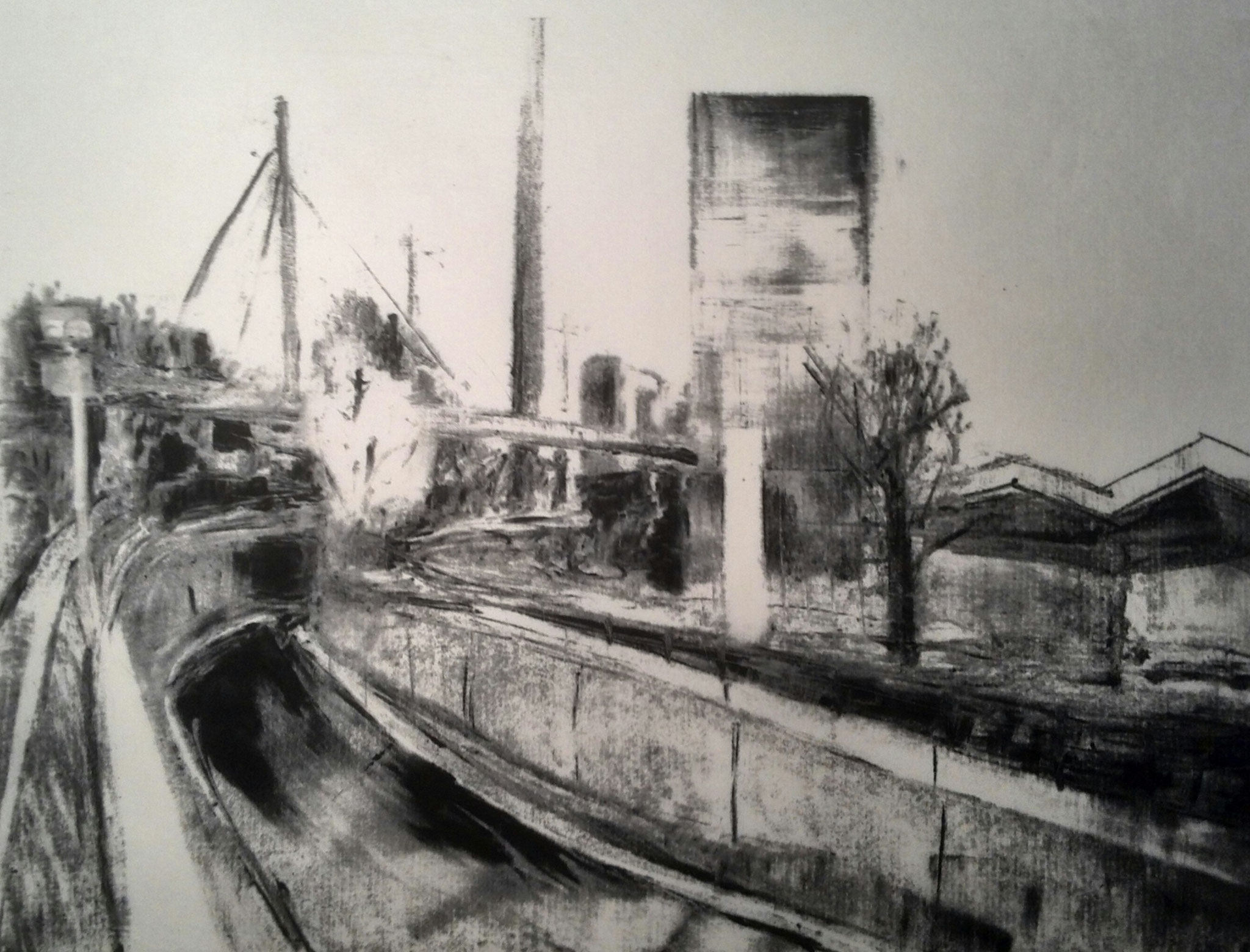 Paradies VIII, 2015, Monotypie, 30x40cm 