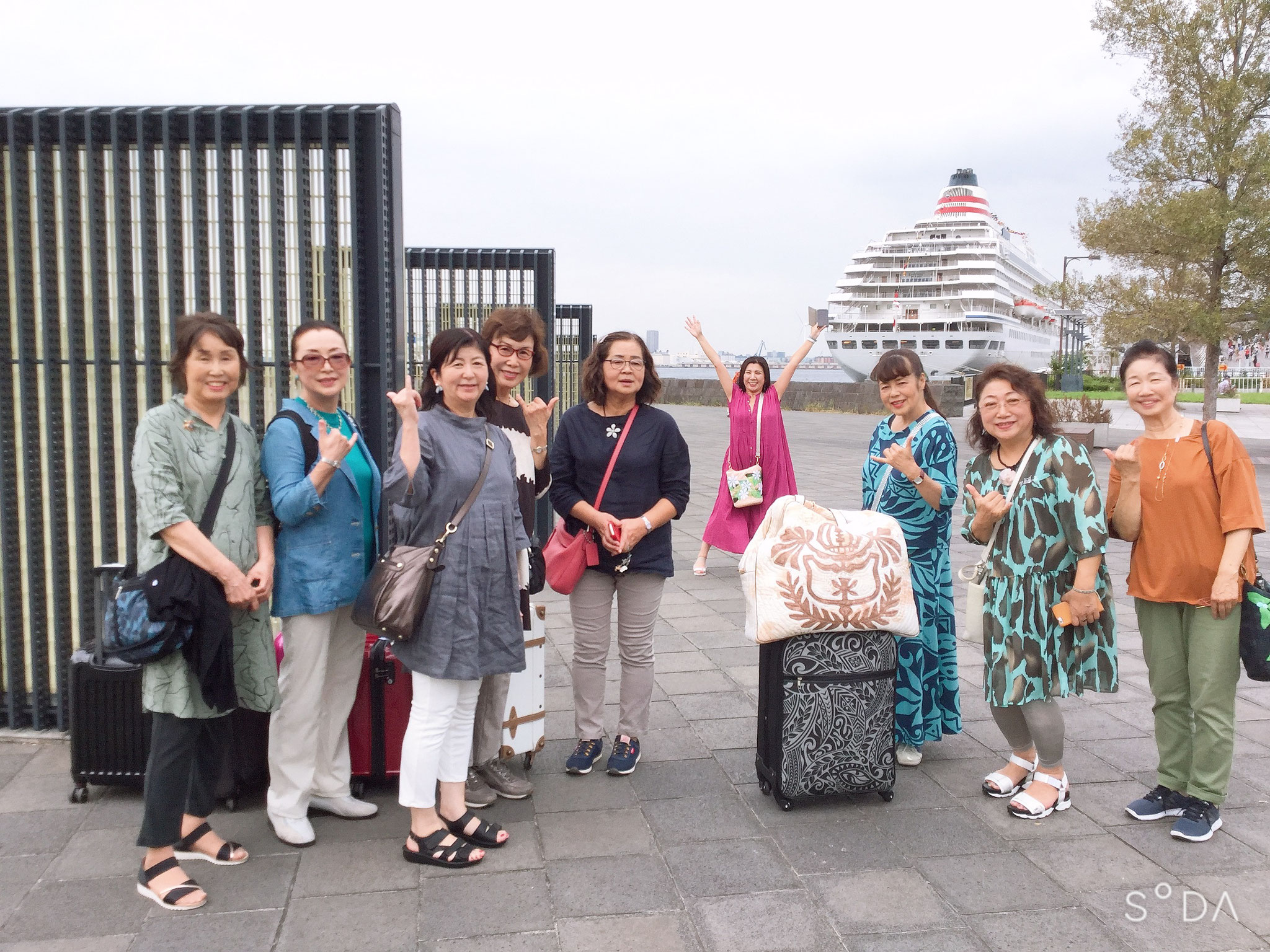 見えました飛鳥です～🚢～