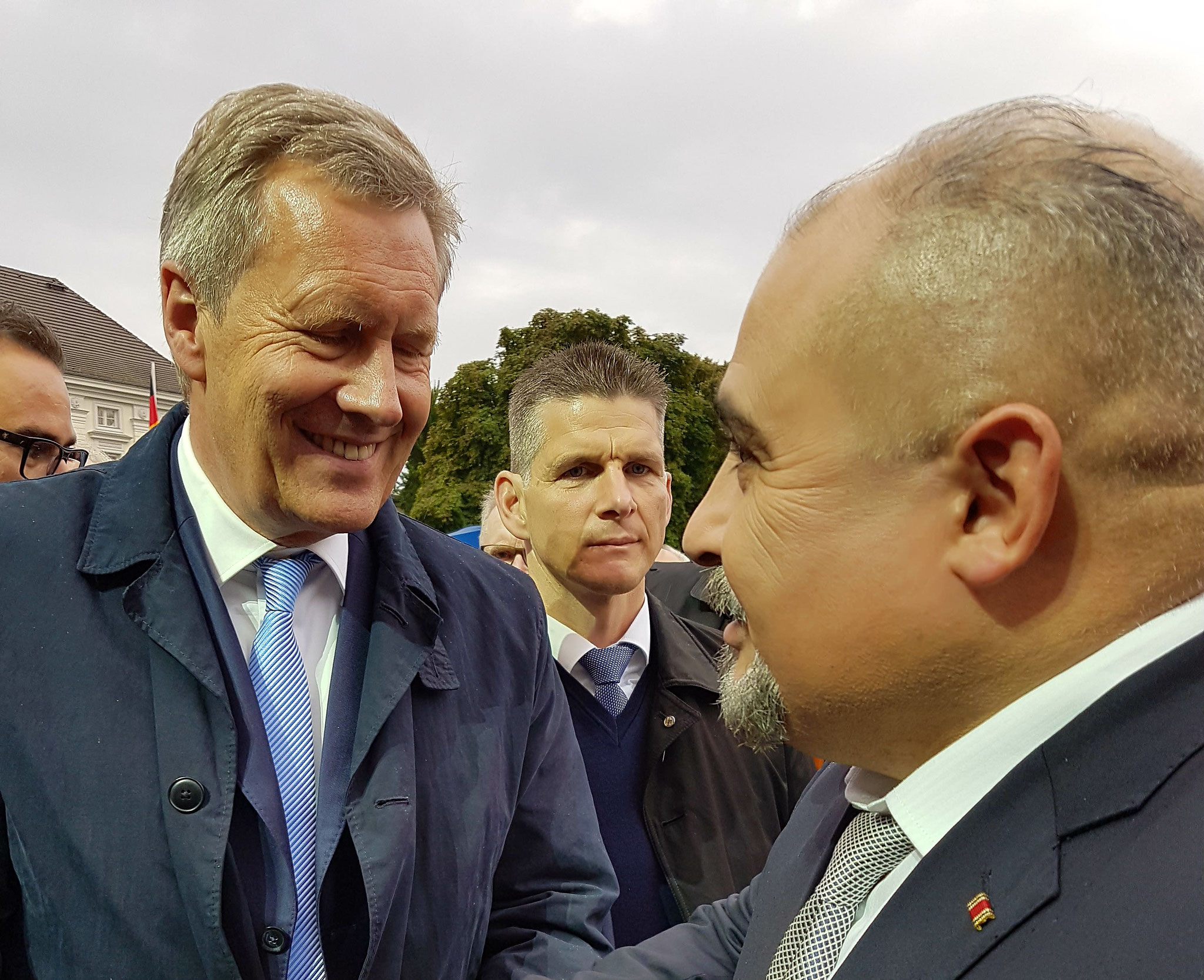 Sultan Masood Dakik mit dem Bundespräsidenten a.D. Christian Wulff
