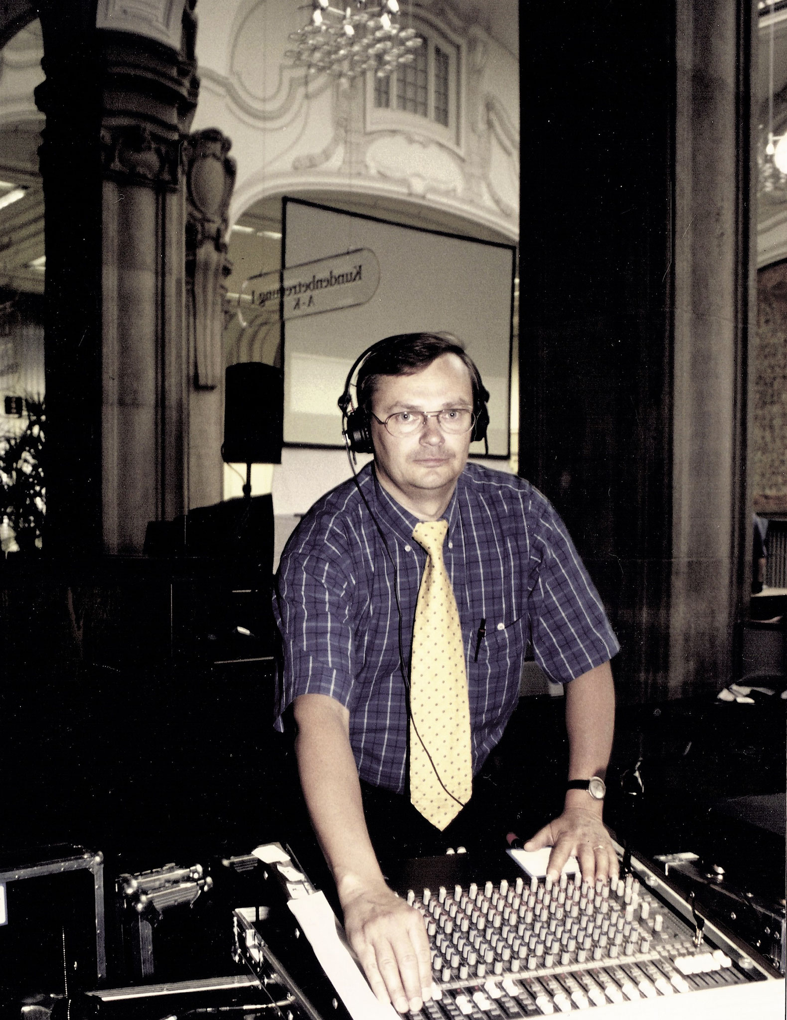 1999 Andreas beim Sound Check