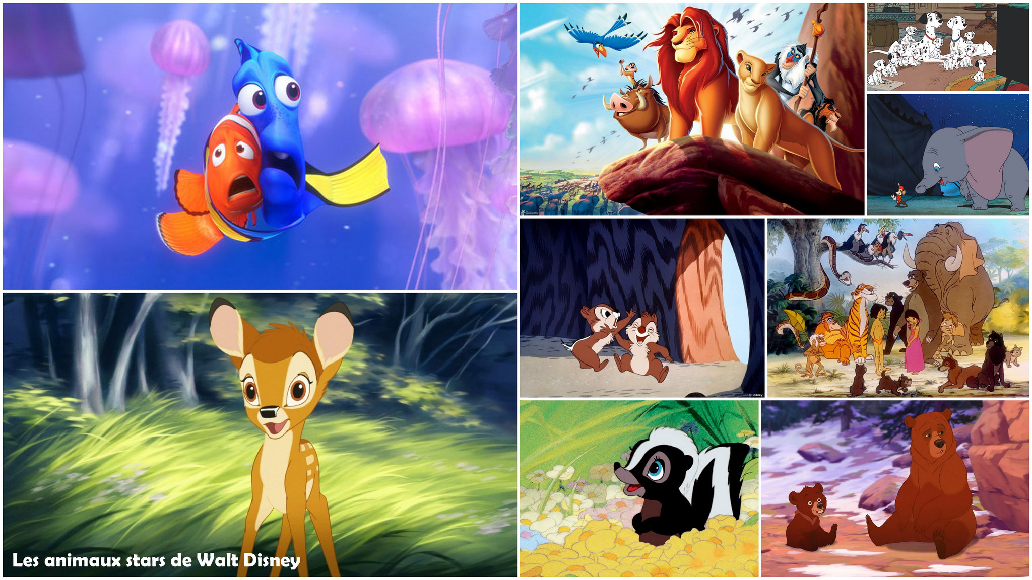 Les animaux stars de Walt Disney