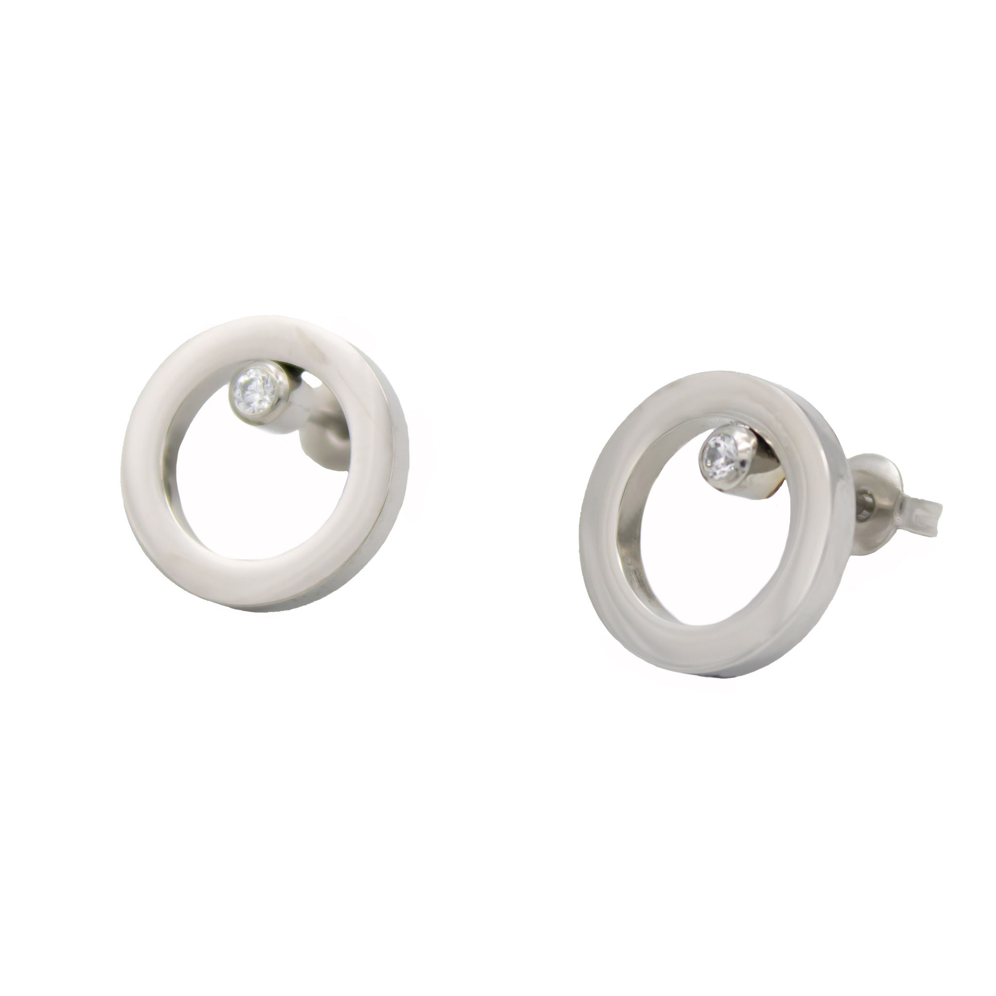 Ohrstecker Edelstahl Ring