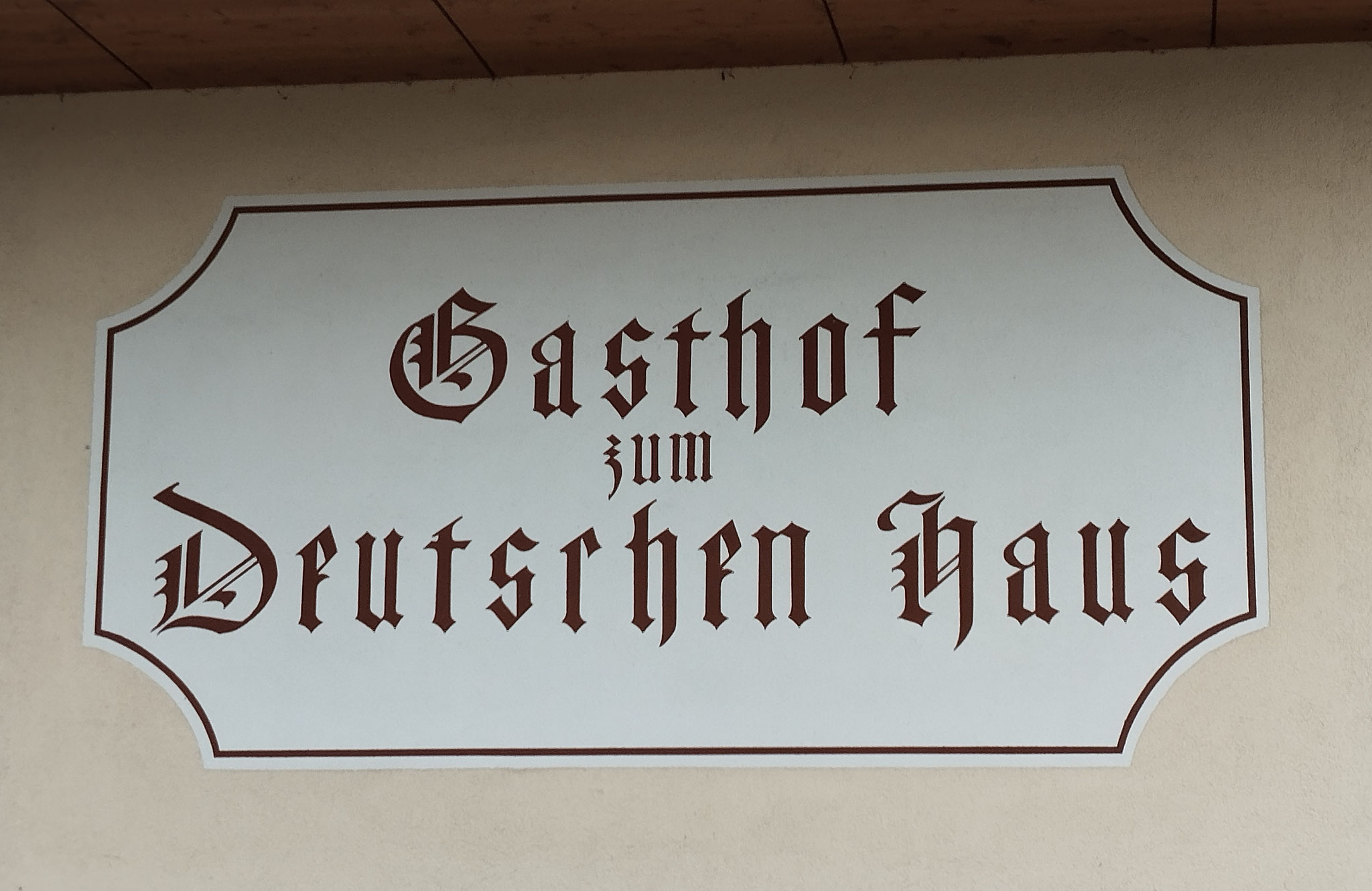 Abendessen im Deutschen Haus auf der Heimweg