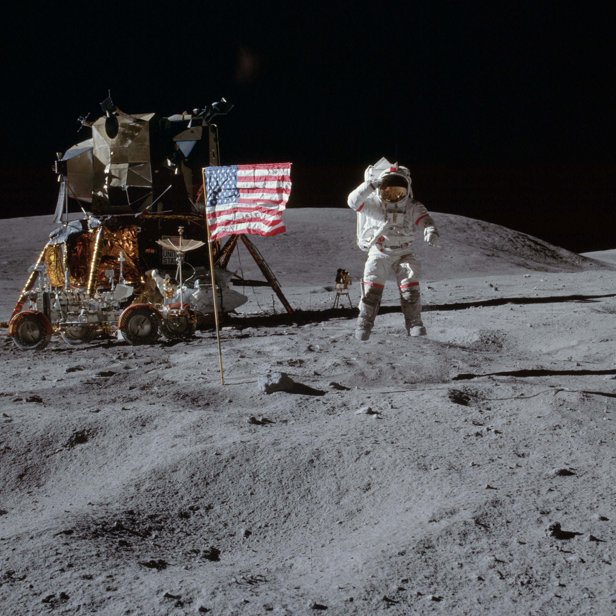Apollo 15 - John W. Young salut - Photo : Nasa/CDN