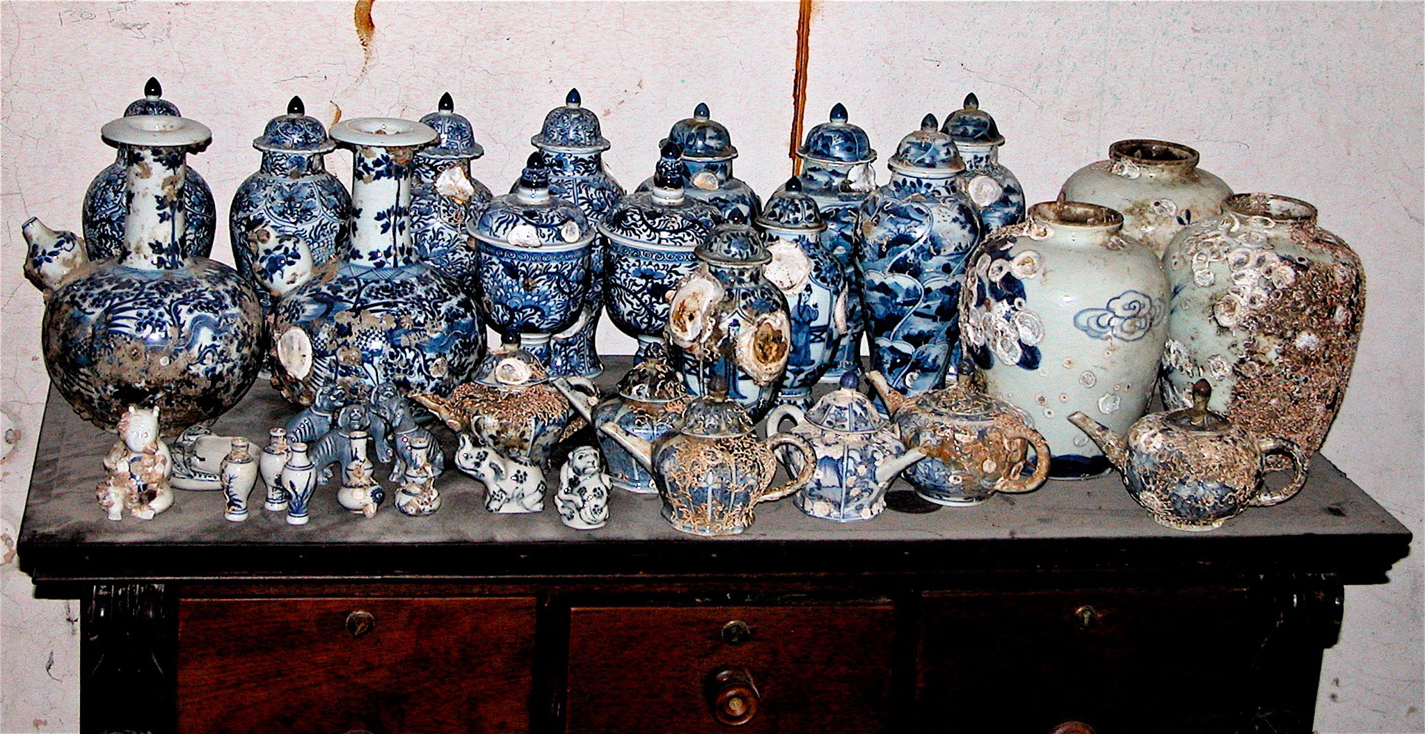 Porcelaines d'épaves (dans leur jus)