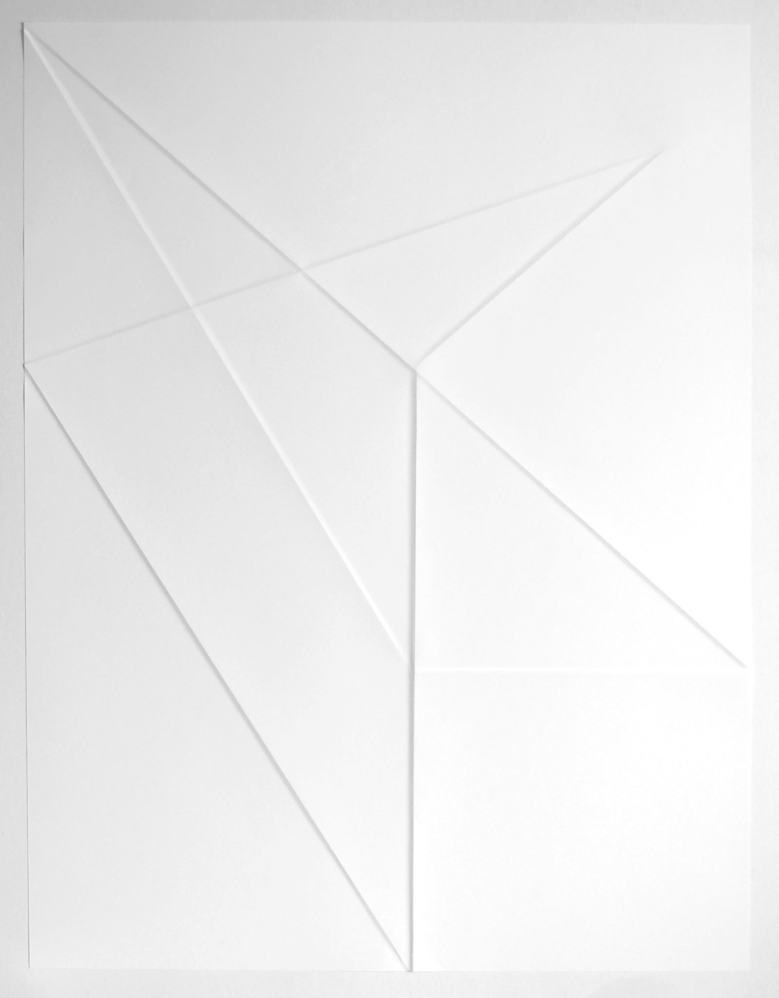 lines P37, 2019, Papier gefalzt, 59,5 x 77,0 cm