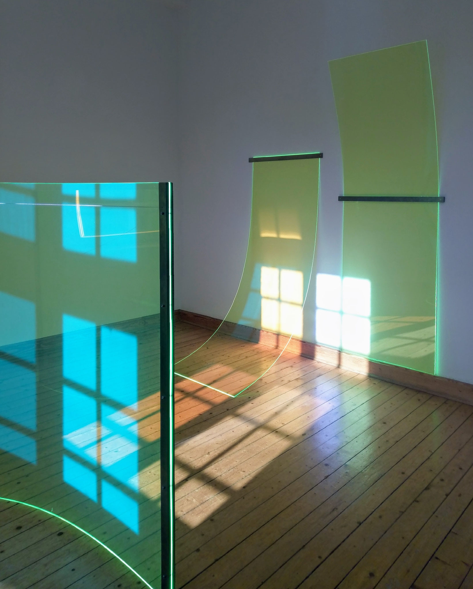 Ausstellungsansicht Maximal Minimal, Kunstverein Schloss Agathenburg, 2025