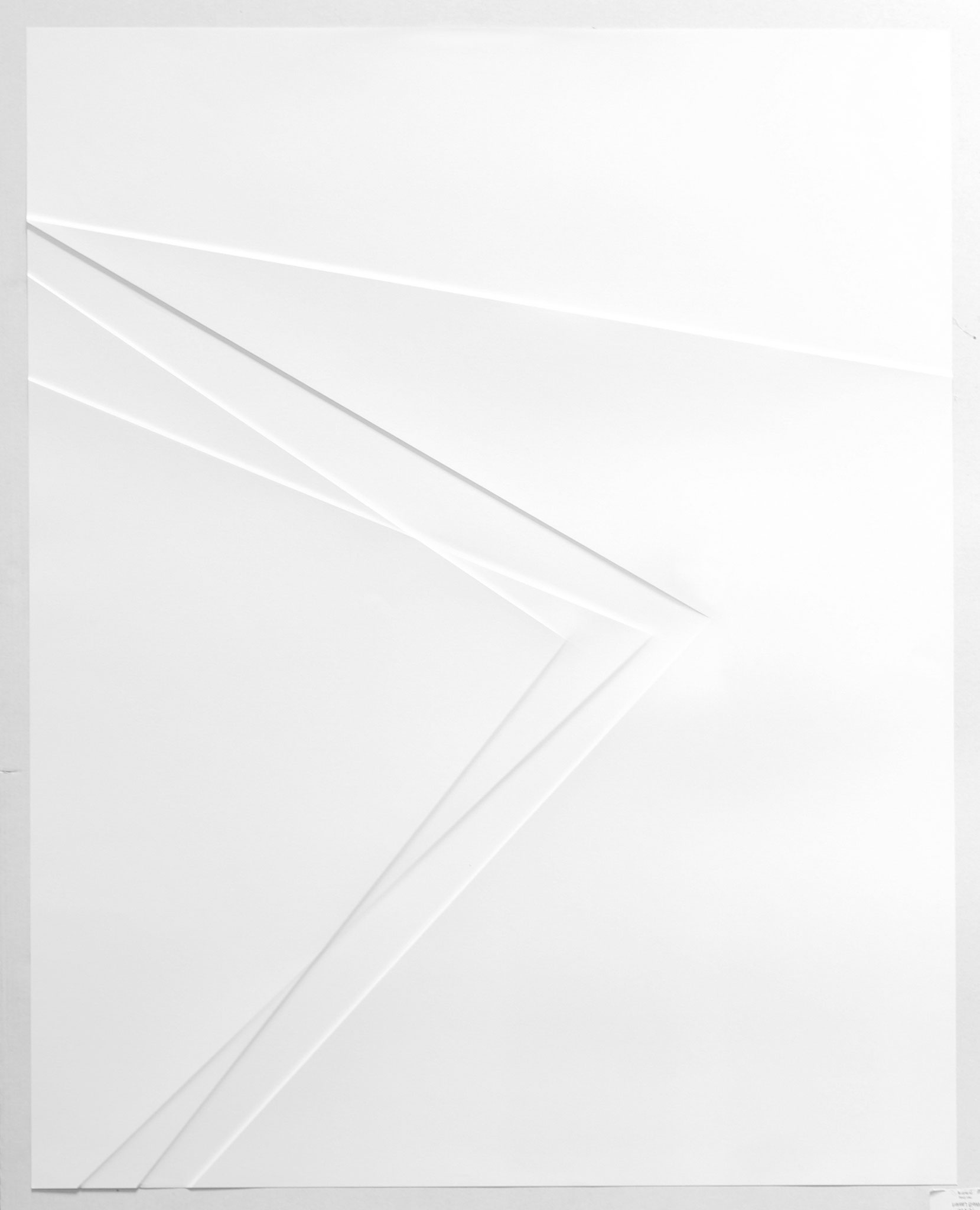 lines P24, 2017, Papier gefalzt, 59,5 x 77,0 cm
