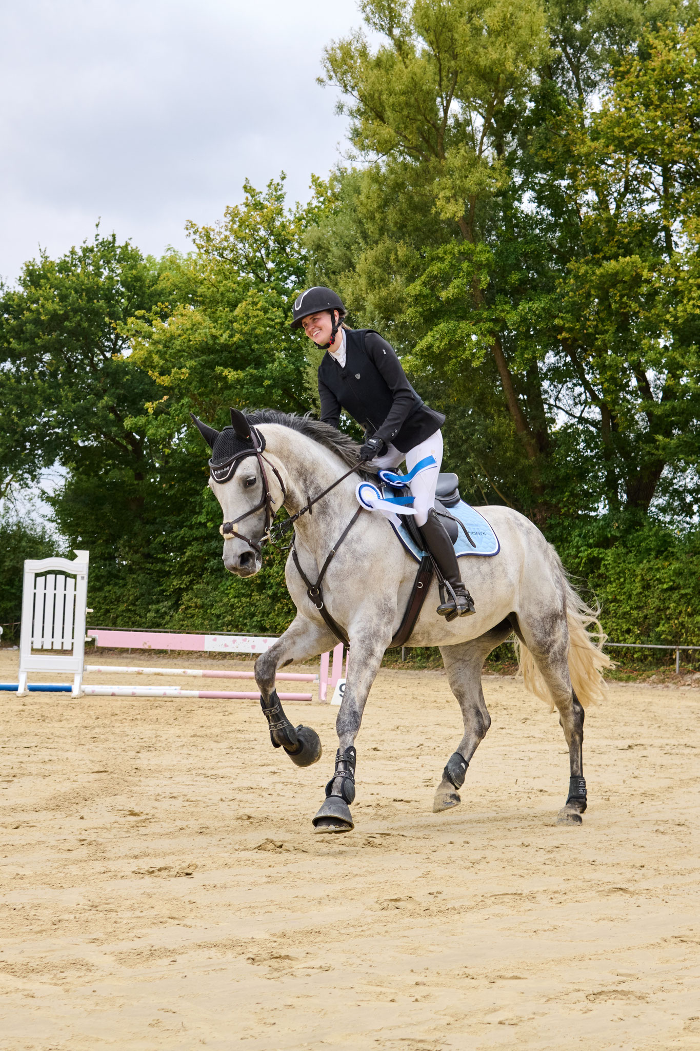 Kim Anna Riegelmeier auf der Wohlverdienten Ehrenrunde