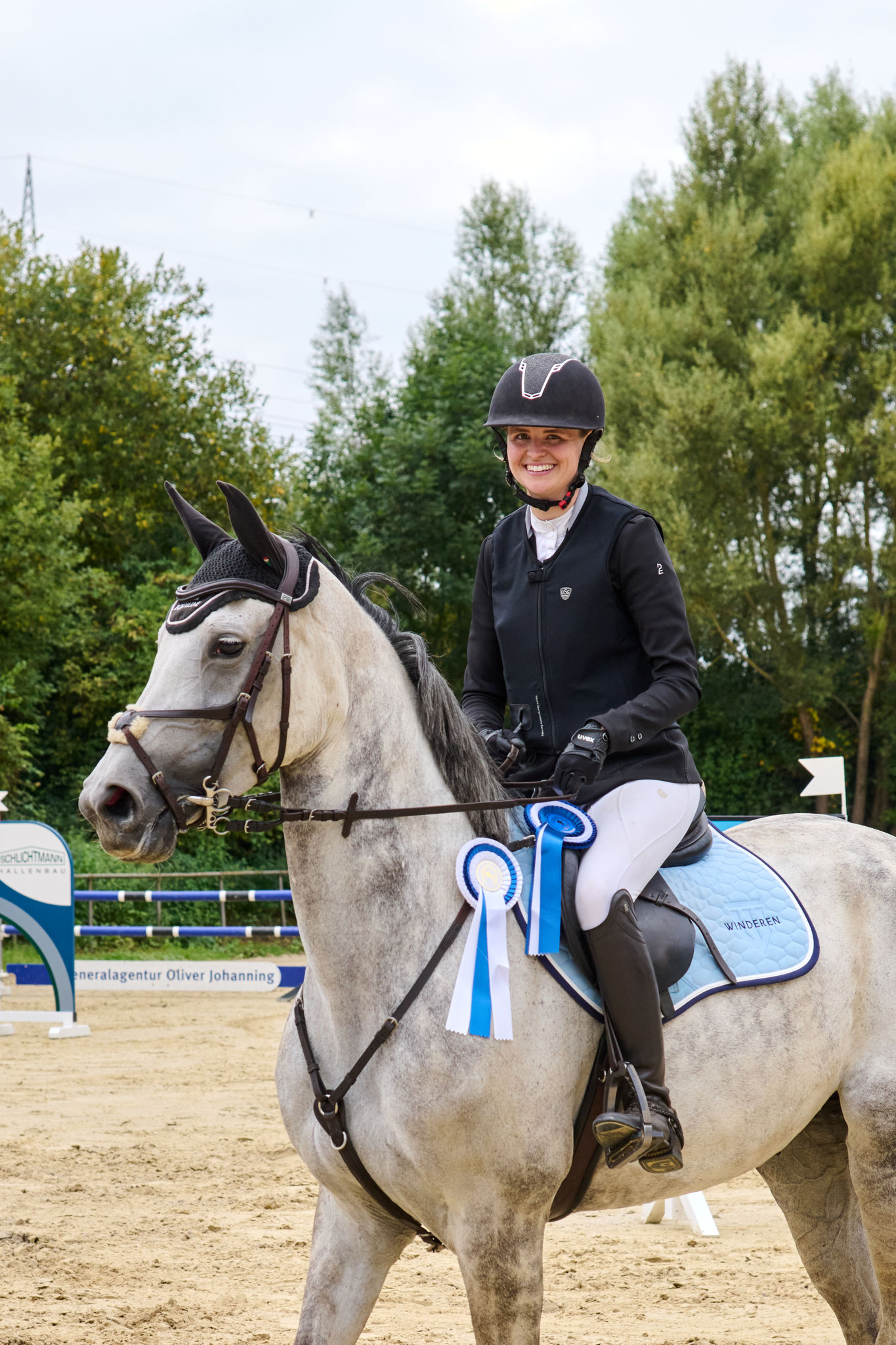 Kim Anna Riegelmeier, 3. und 4. in der Springprfg. m. steig. Anforderungen Kl. L