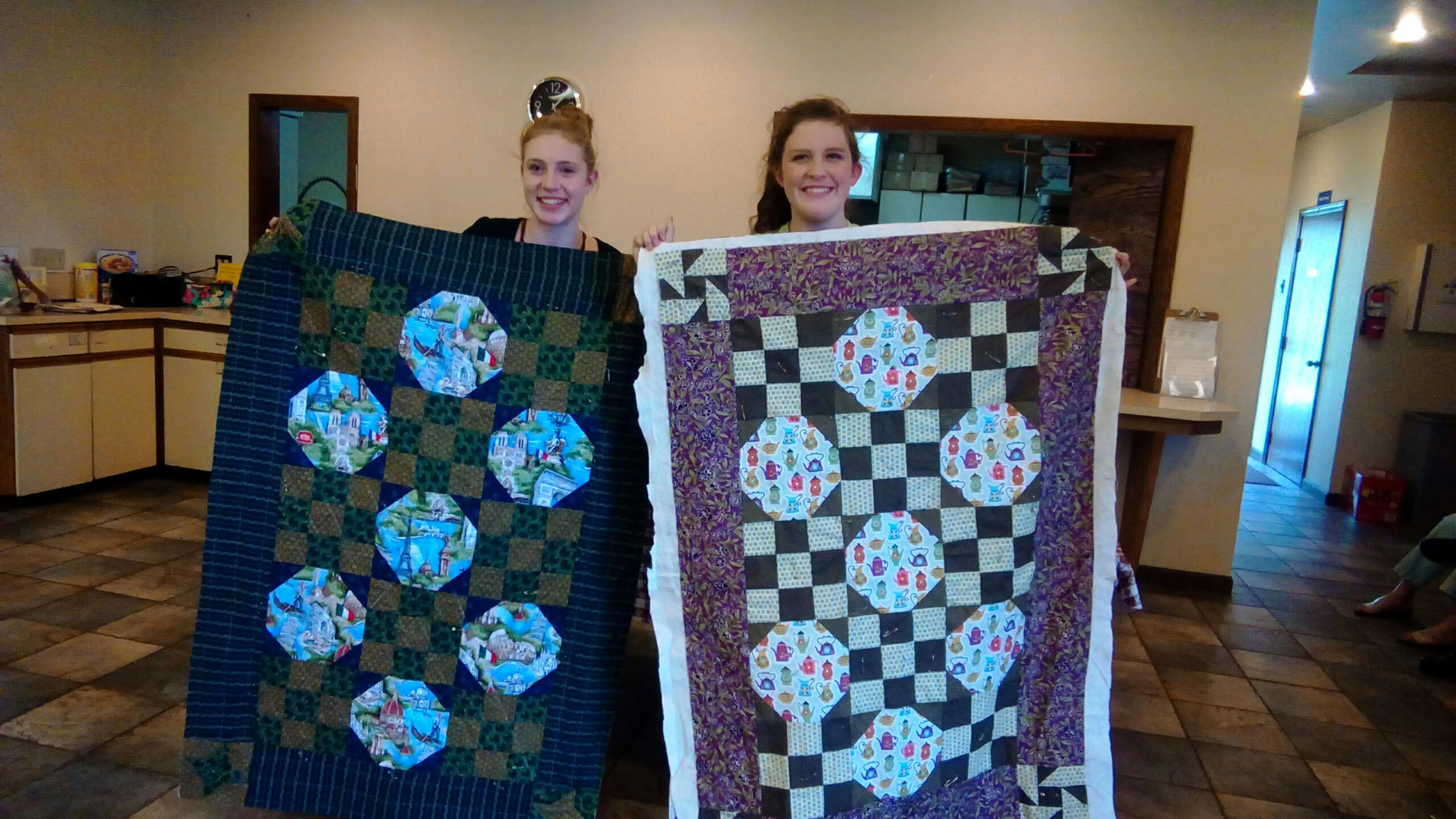 These girls created lovely quilts at Quilt Camp - 2016