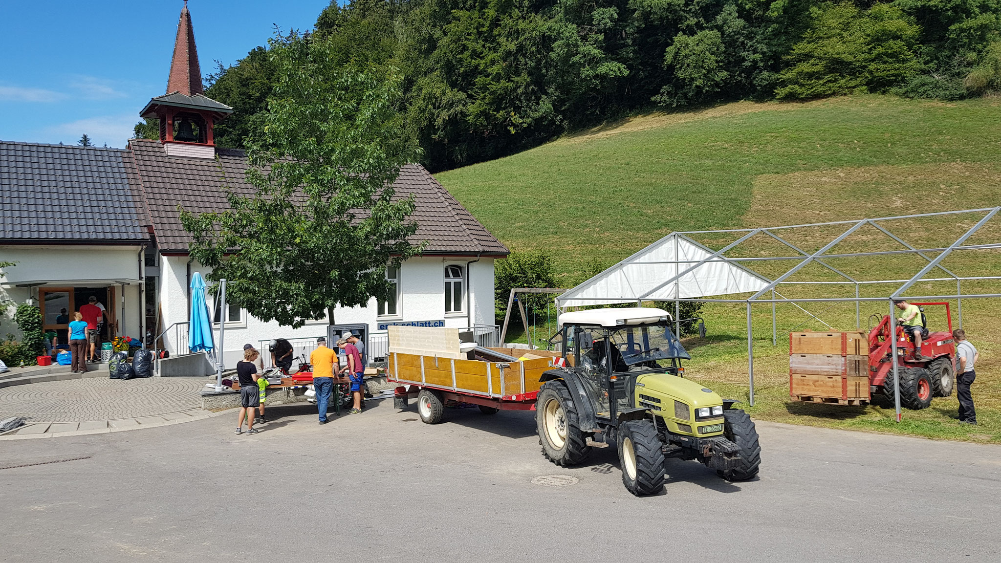 und am Schluss heisst's alles wieder verräumen