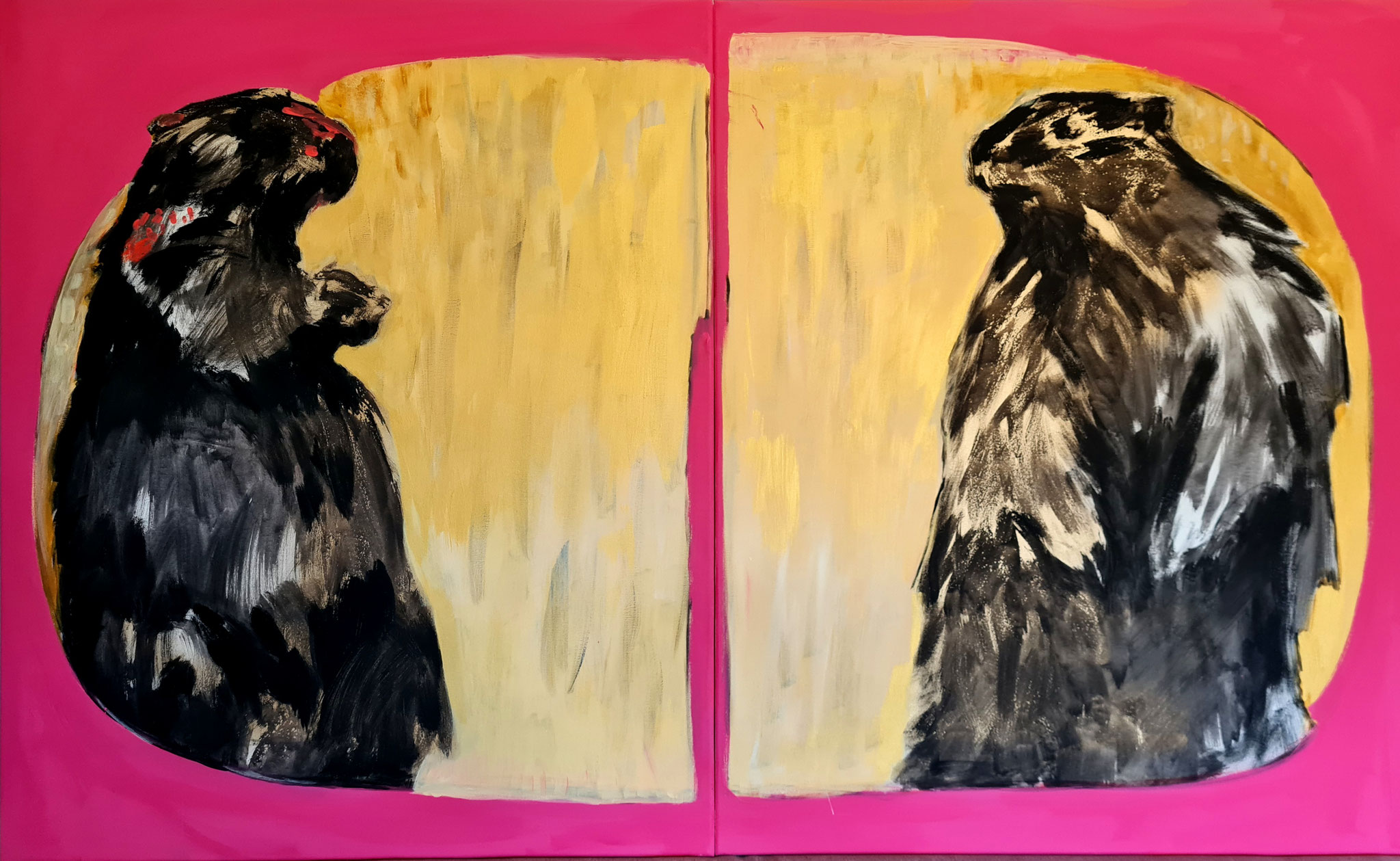marmot | 160  x 100 cm | mixed media on canvas